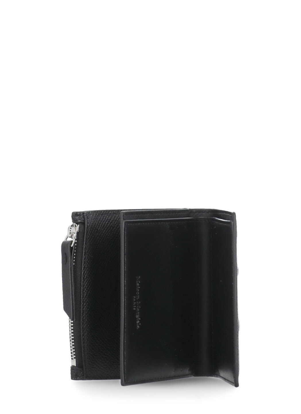 Shop Maison Margiela Four Stitches Wallet In Black