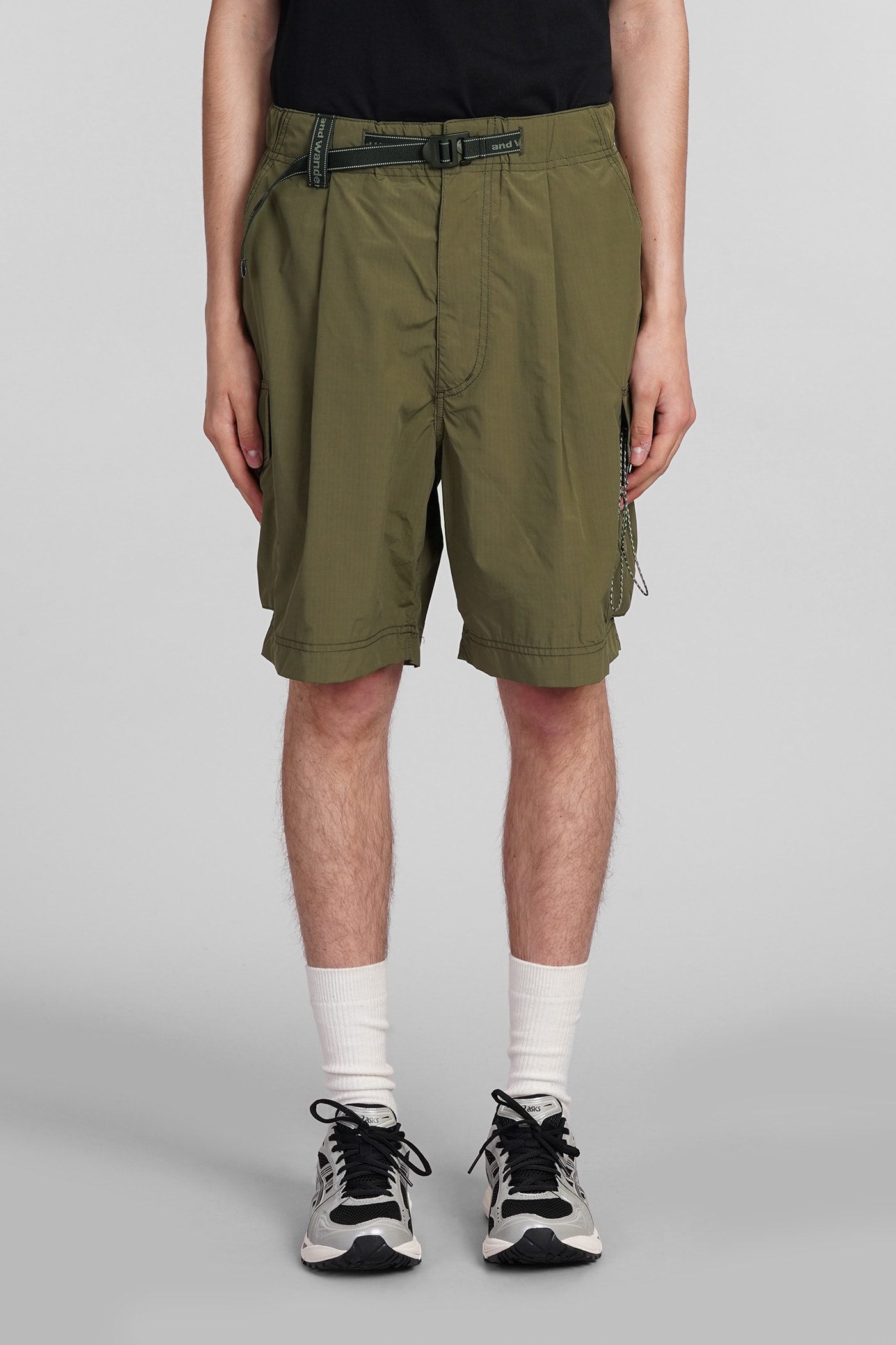 Shorts In Green Polyester