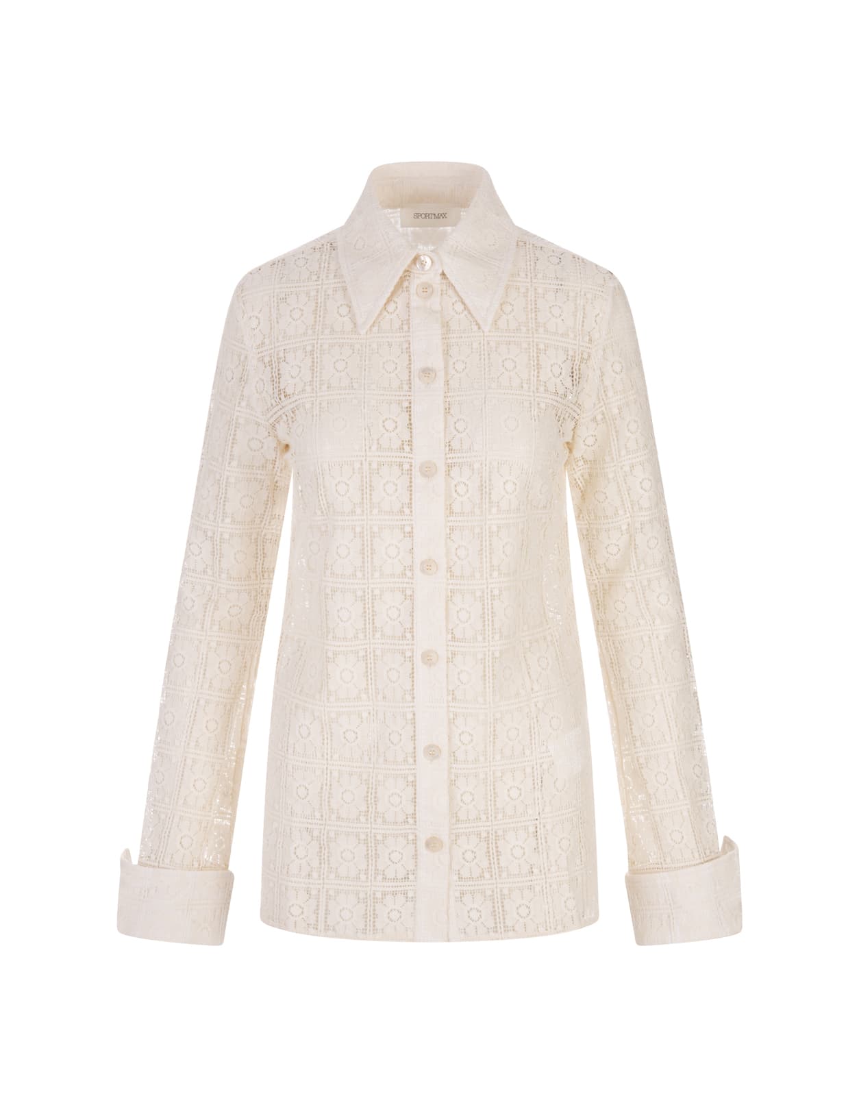 Shop Sportmax Beige Sava Shirt In Bianco