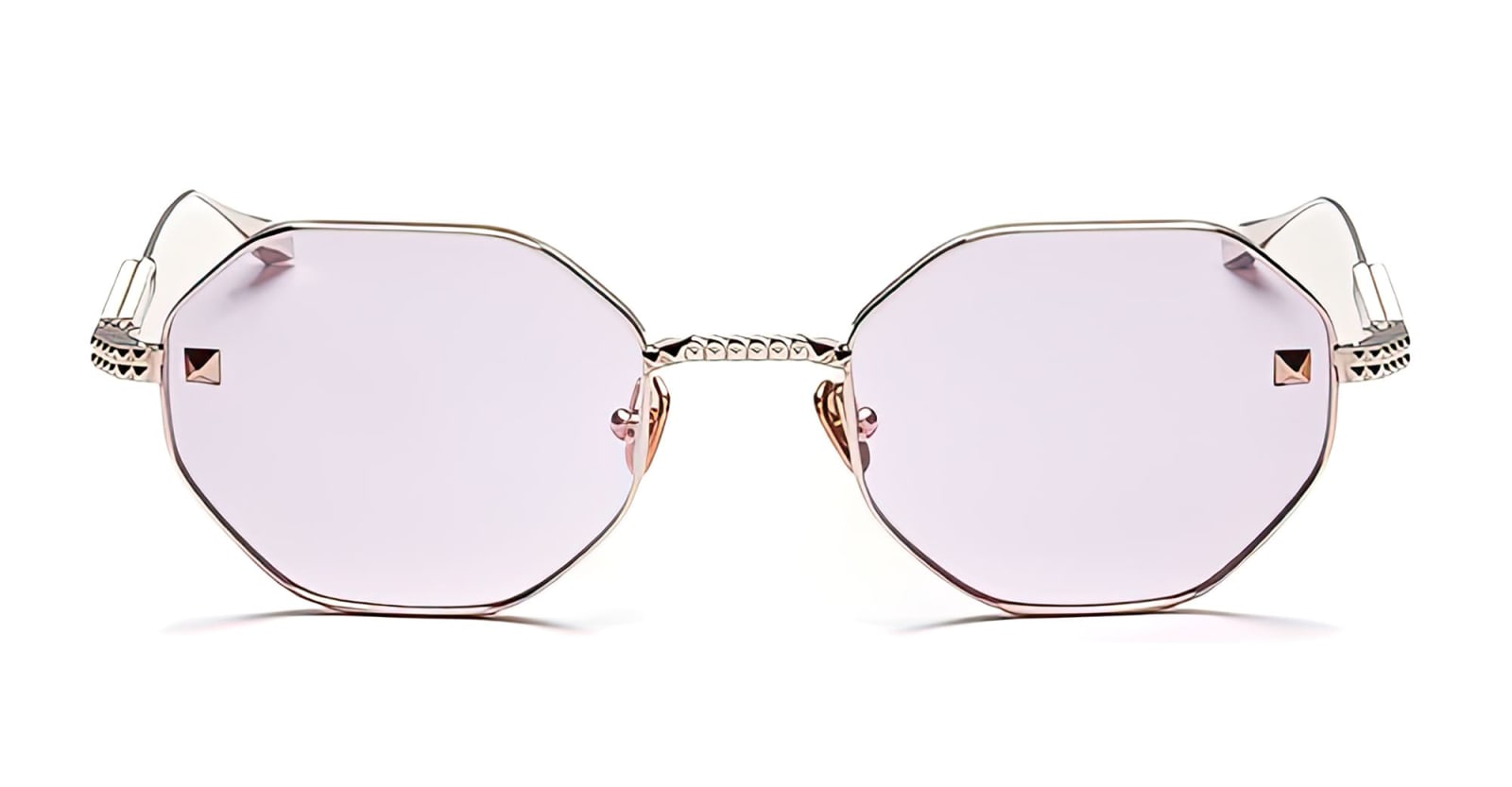 Shop Valentino V-stud - Gold Rx Sunglasses