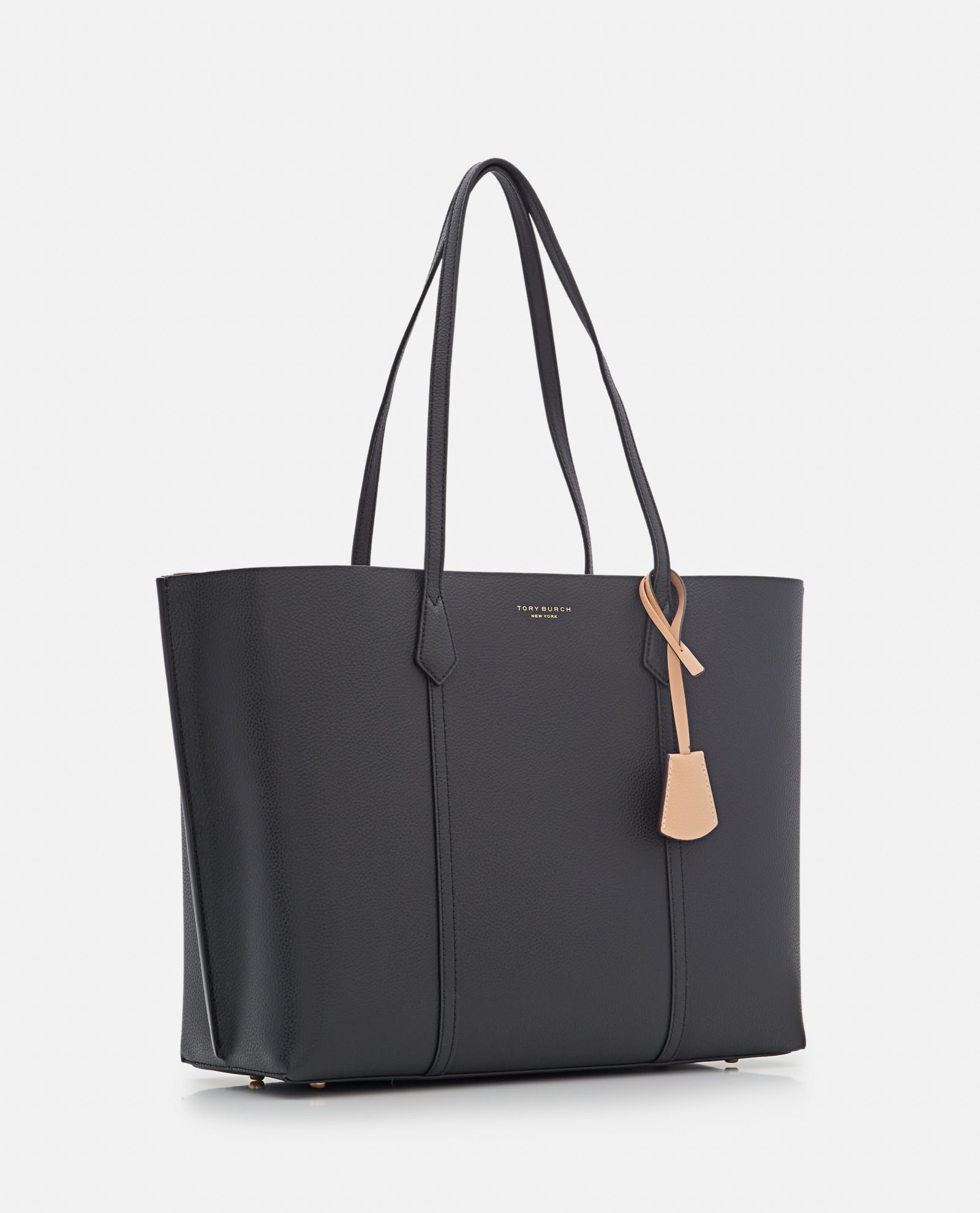 Shop Tory Burch Perry Triple-compartment Tote Bag In Black