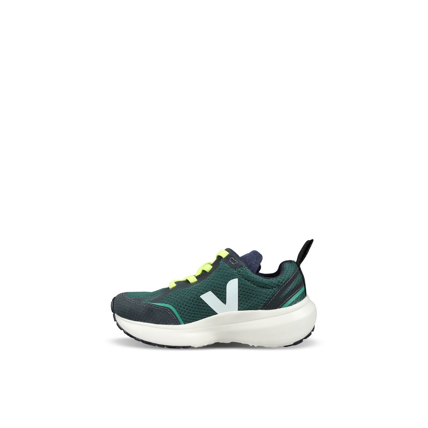 Veja Green Sneakers For Boy With Logo In Green