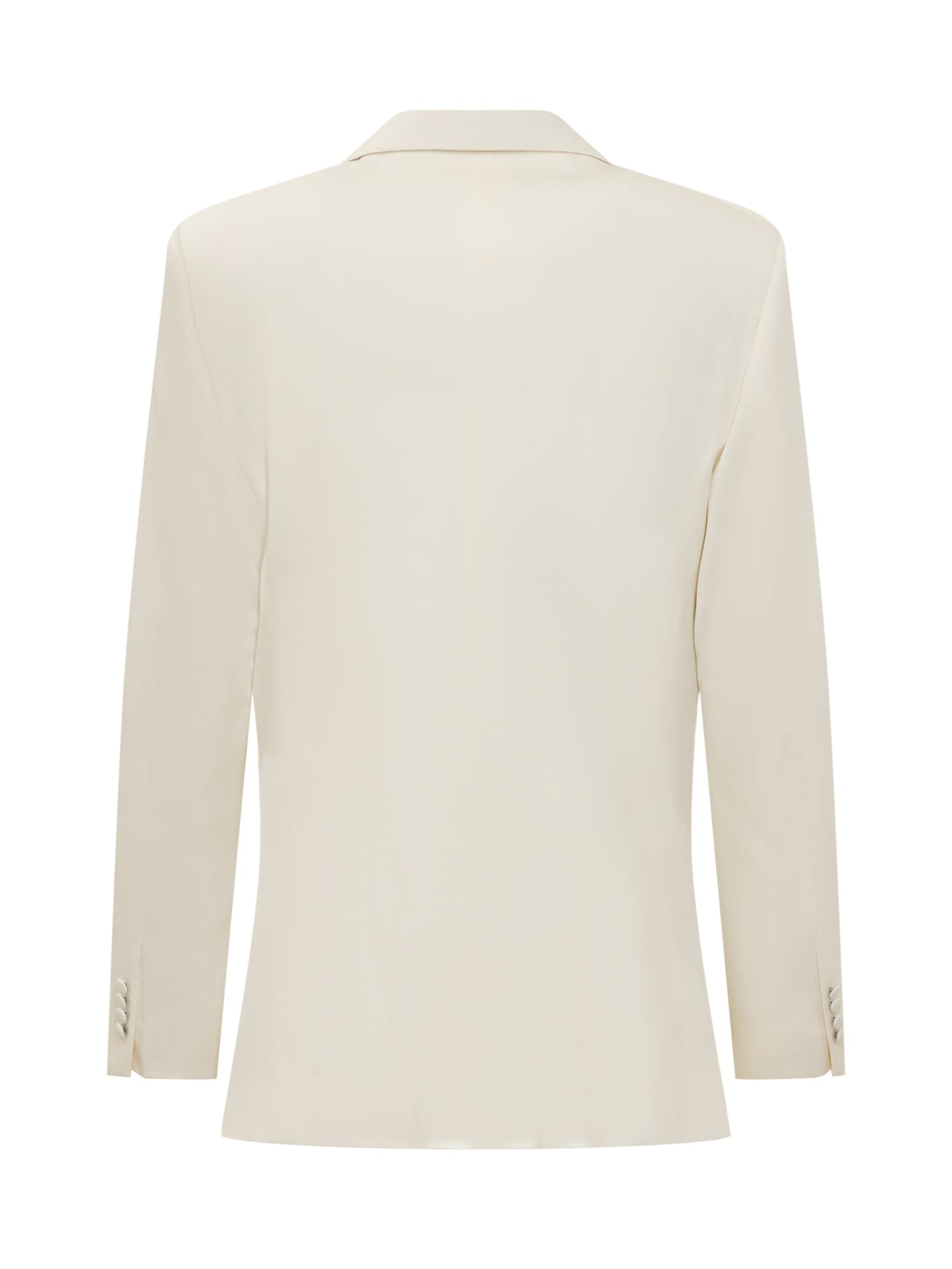 Shop Dolce & Gabbana Virgin Wool Jacket In Bianco Naturale