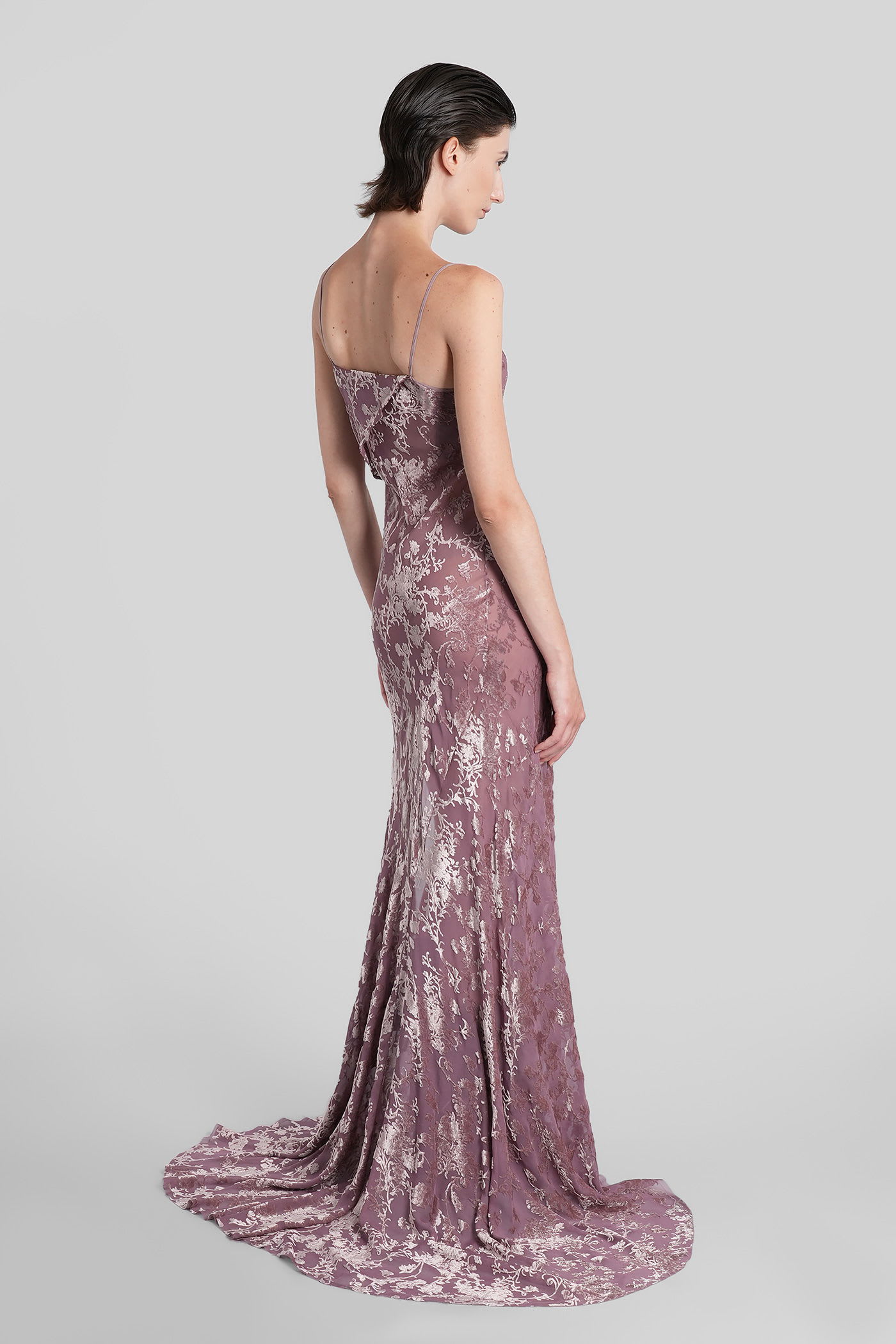 Ann Demeulemeester Aaricia In Rose-pink Velvet In Pink