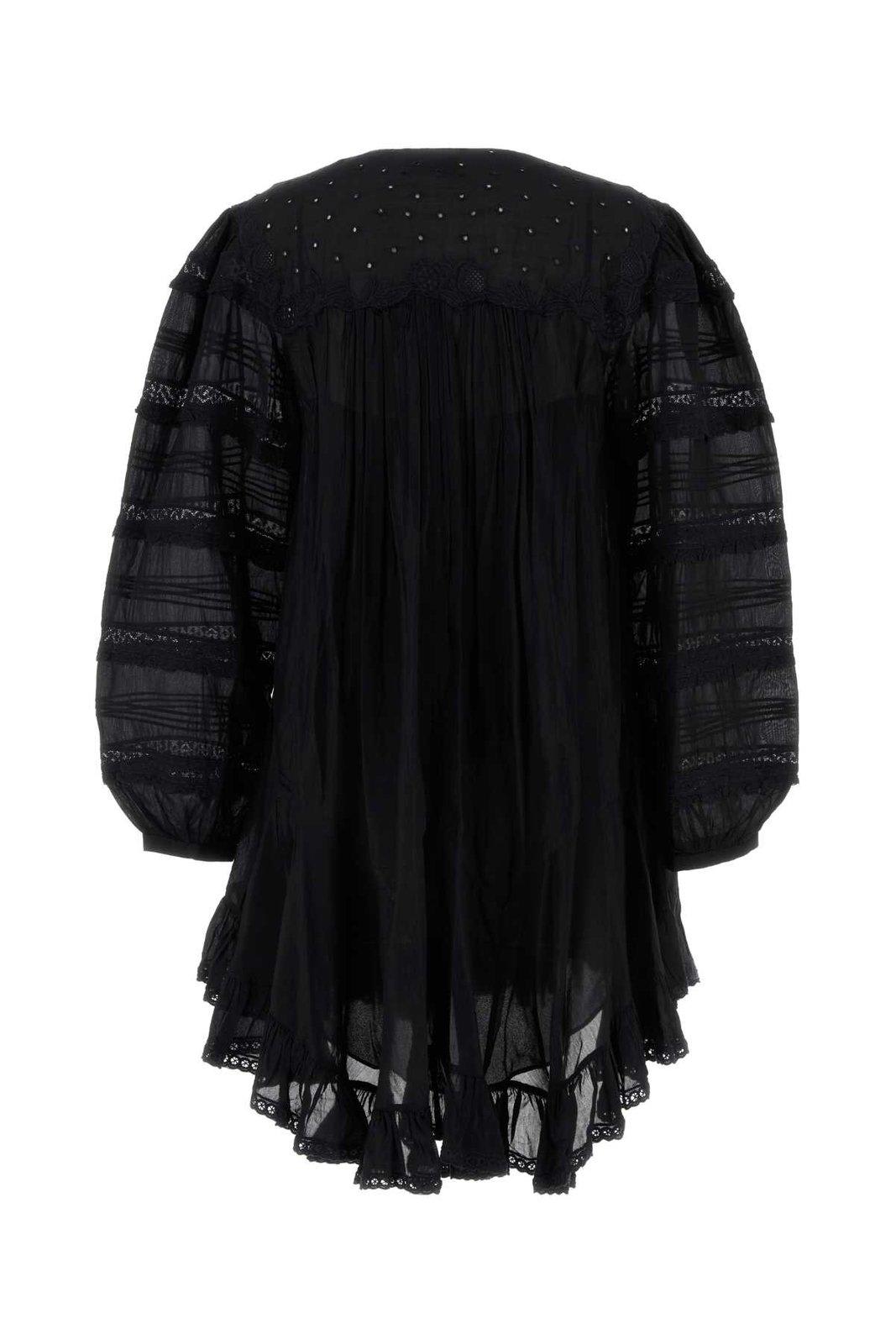 Shop Isabel Marant Gyliane Dress In Black
