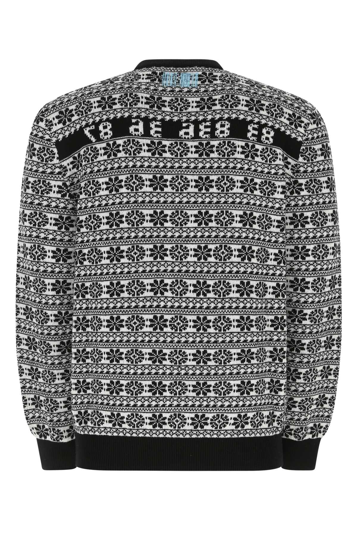 Vtmnts Embroidered Wool Jumper In Black