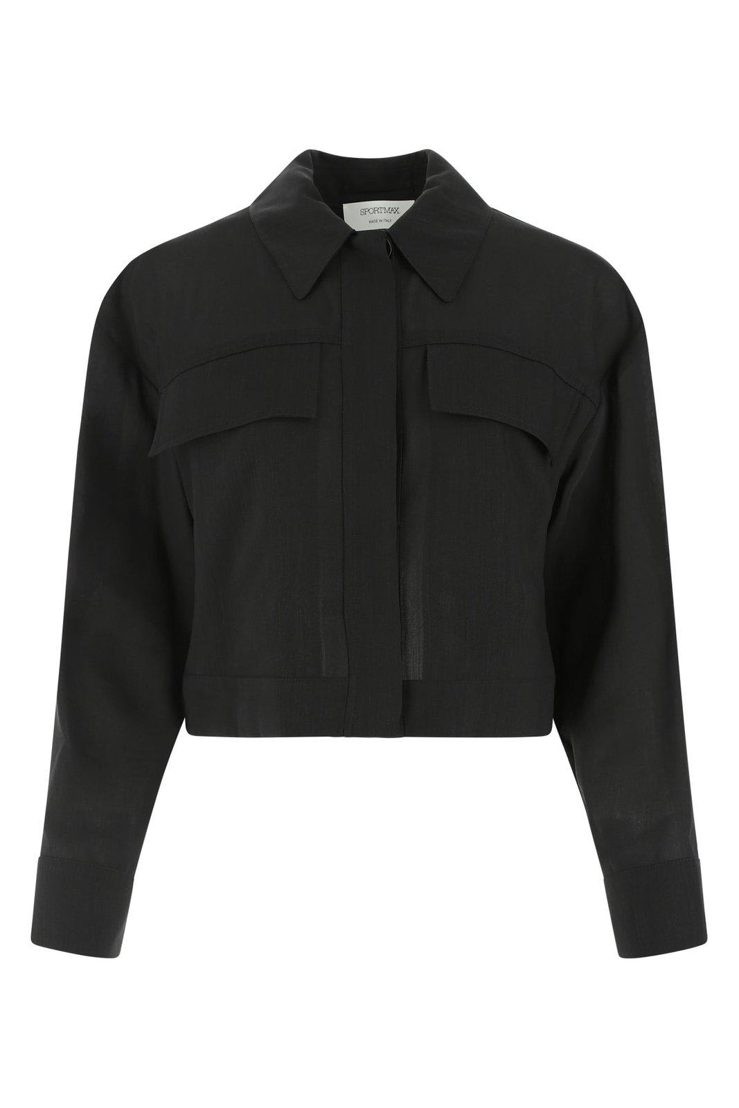 SPORTMAX FLAP POCKET SHIRT JACKET