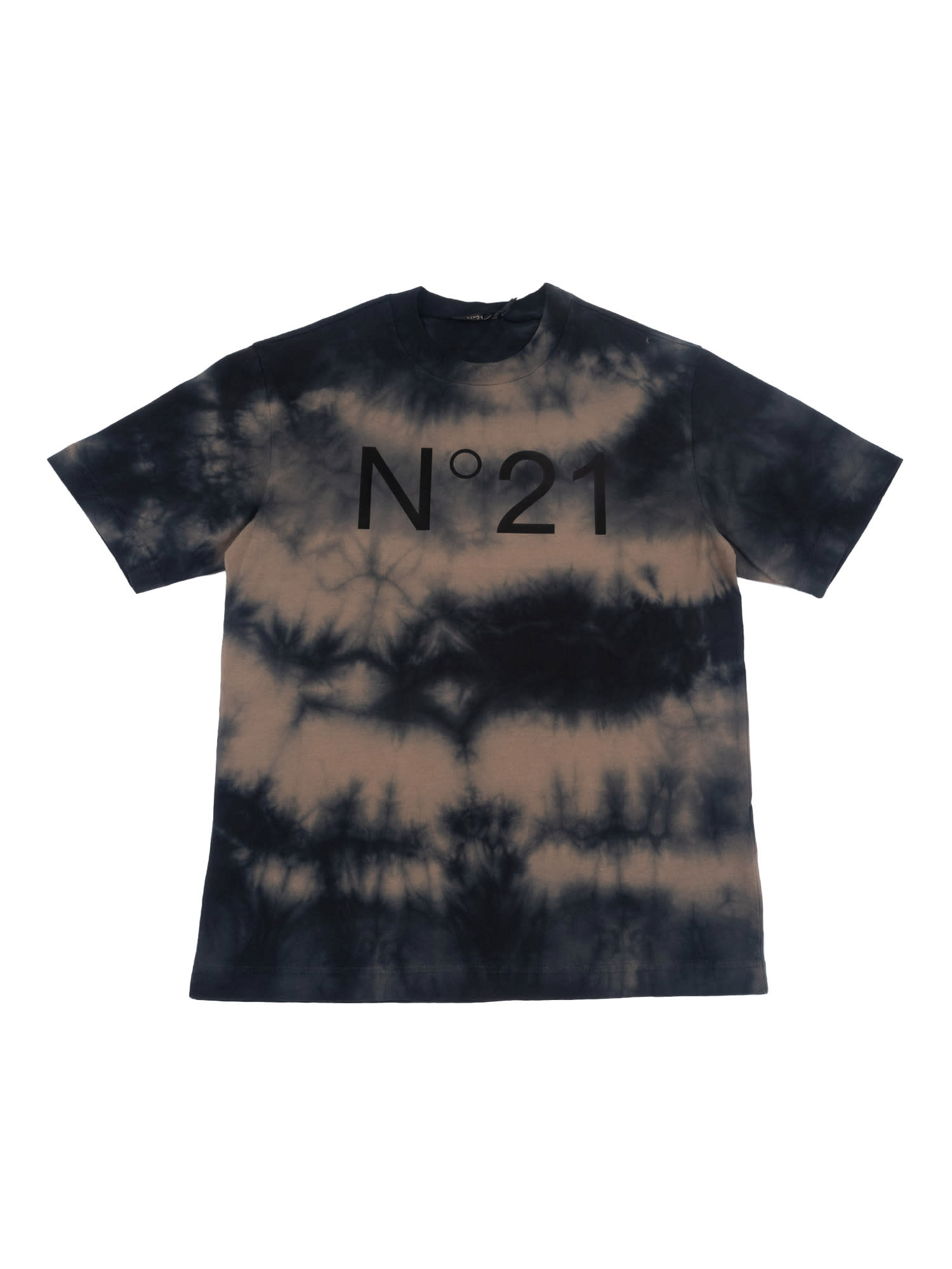 N°21 Kids' T-shirts In Black