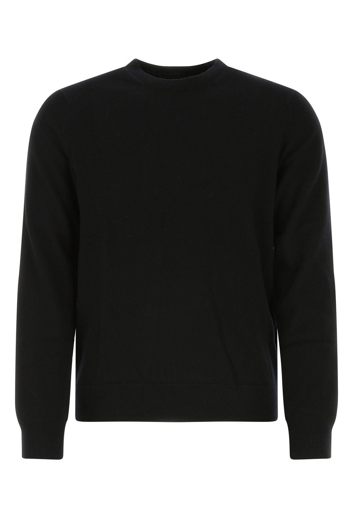 COMME DES GARÇONS BLACK WOOL SWEATER