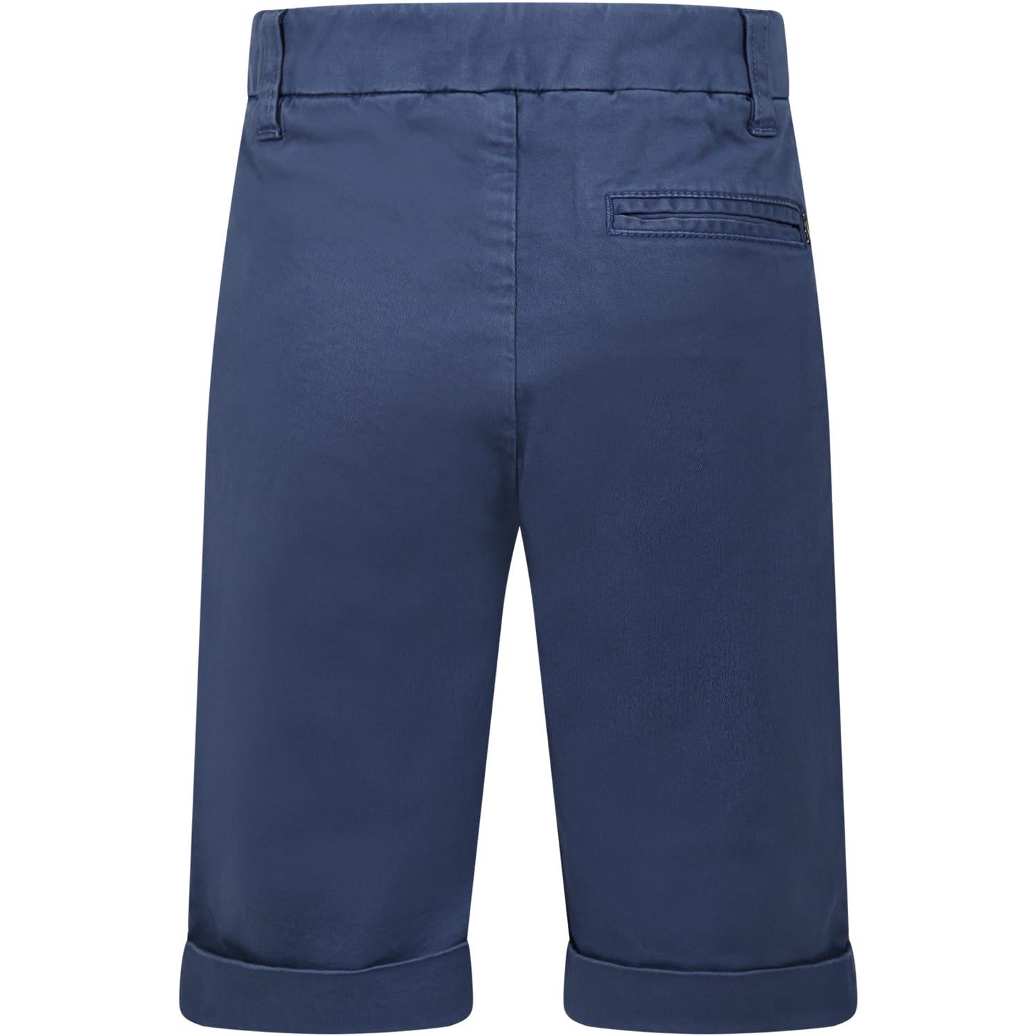 Shop Dondup Blue Shorts For Boy With Logo