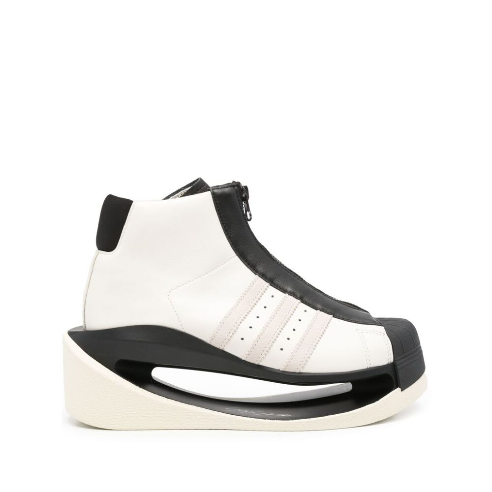 Shop Y-3 Sneakers In White/black