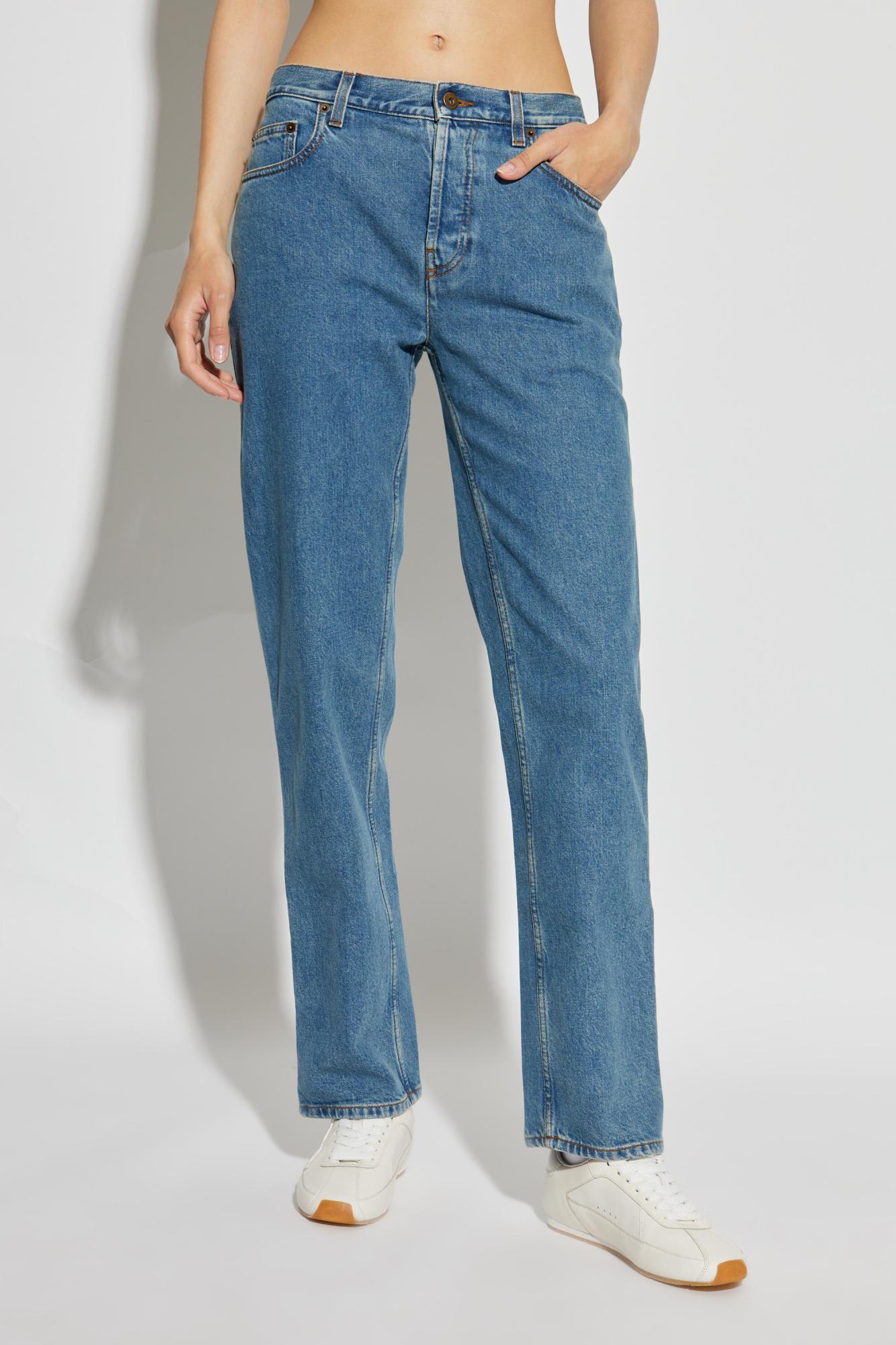 Burberry Straight Fit Jeans In Blue
