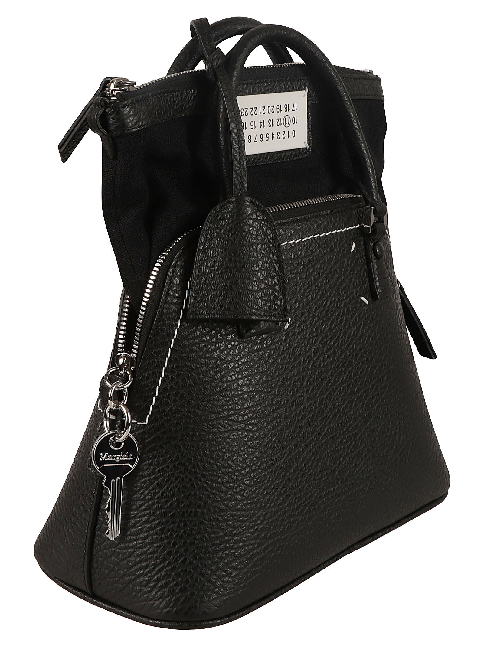 Shop Maison Margiela Classic 5ac Mini Shoulder Bag In Black