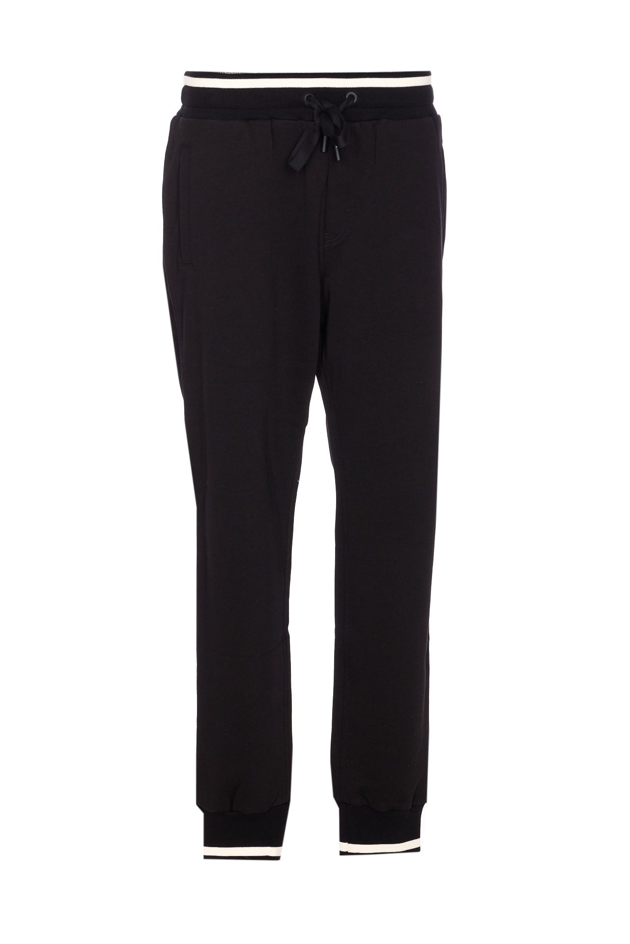 Dolce & Gabbana Track Pants With Elasticized Waist And Pockets In Black
