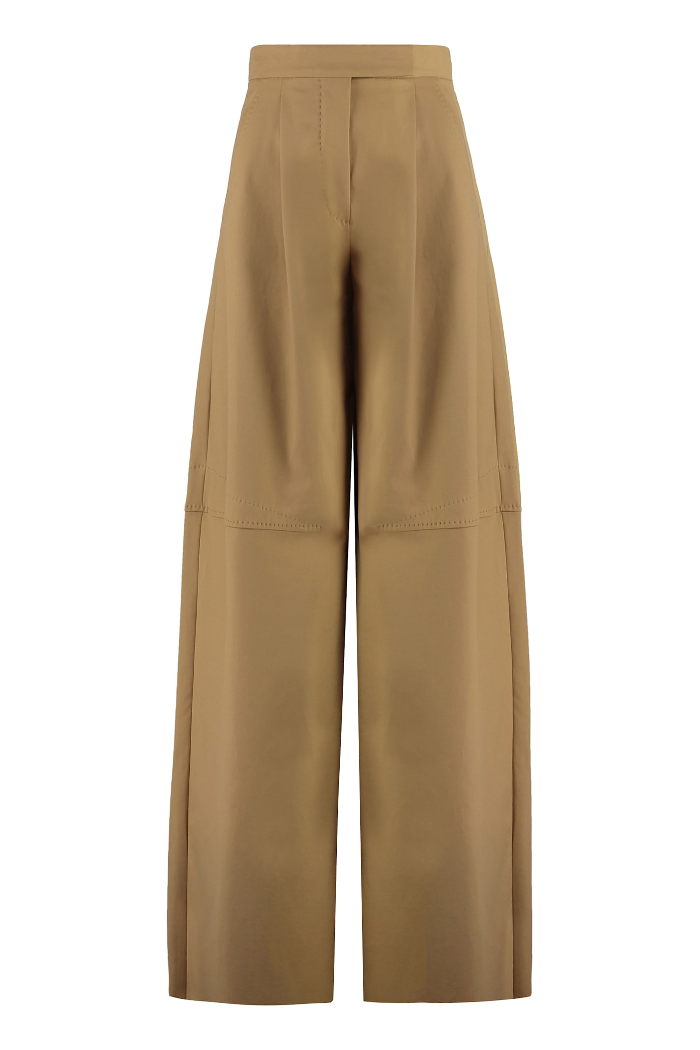 Shop Max Mara Avoriaz Wide Leg Trousers In Beige