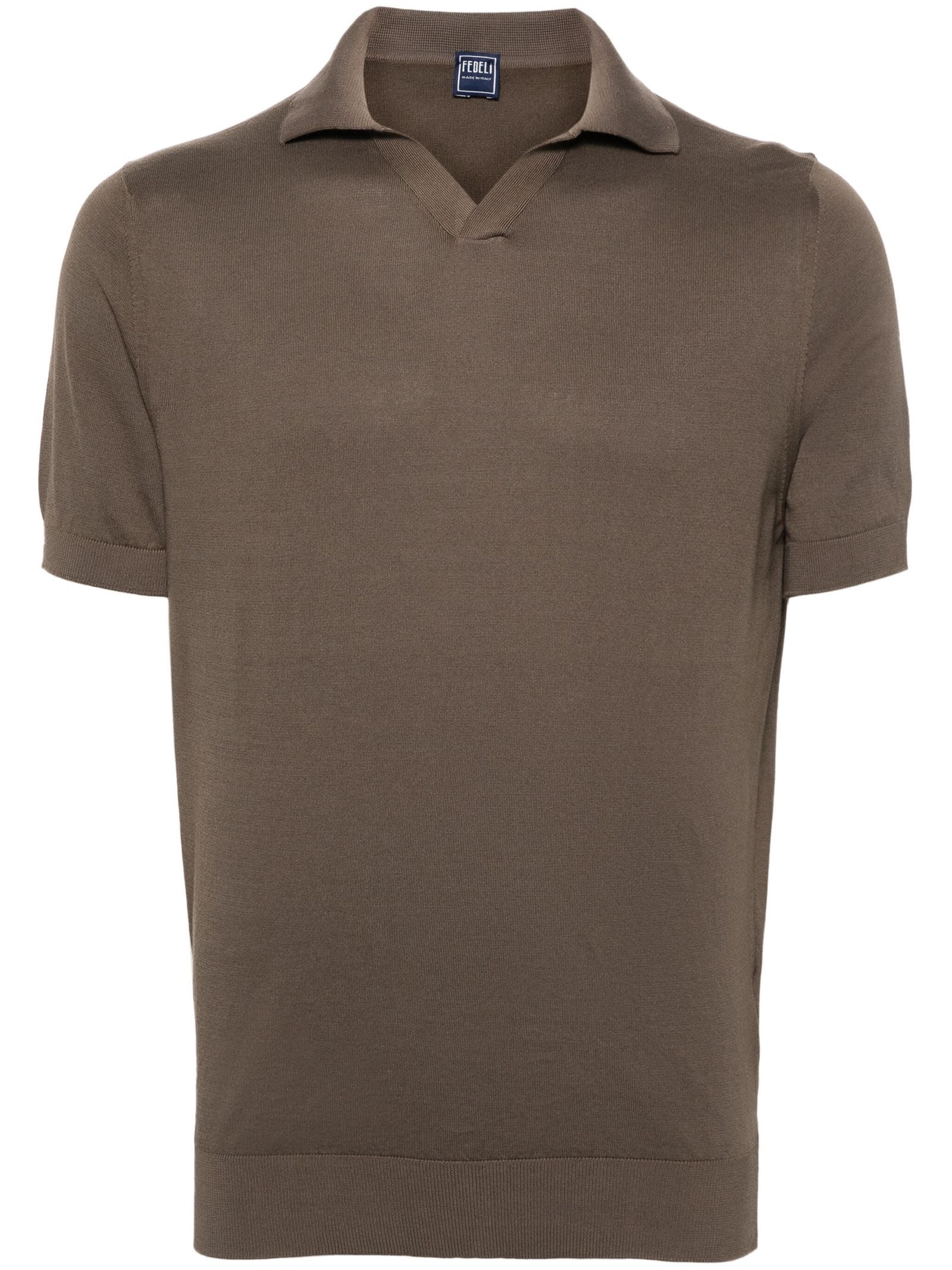 Coffee Brown Cotton Polo Shirt