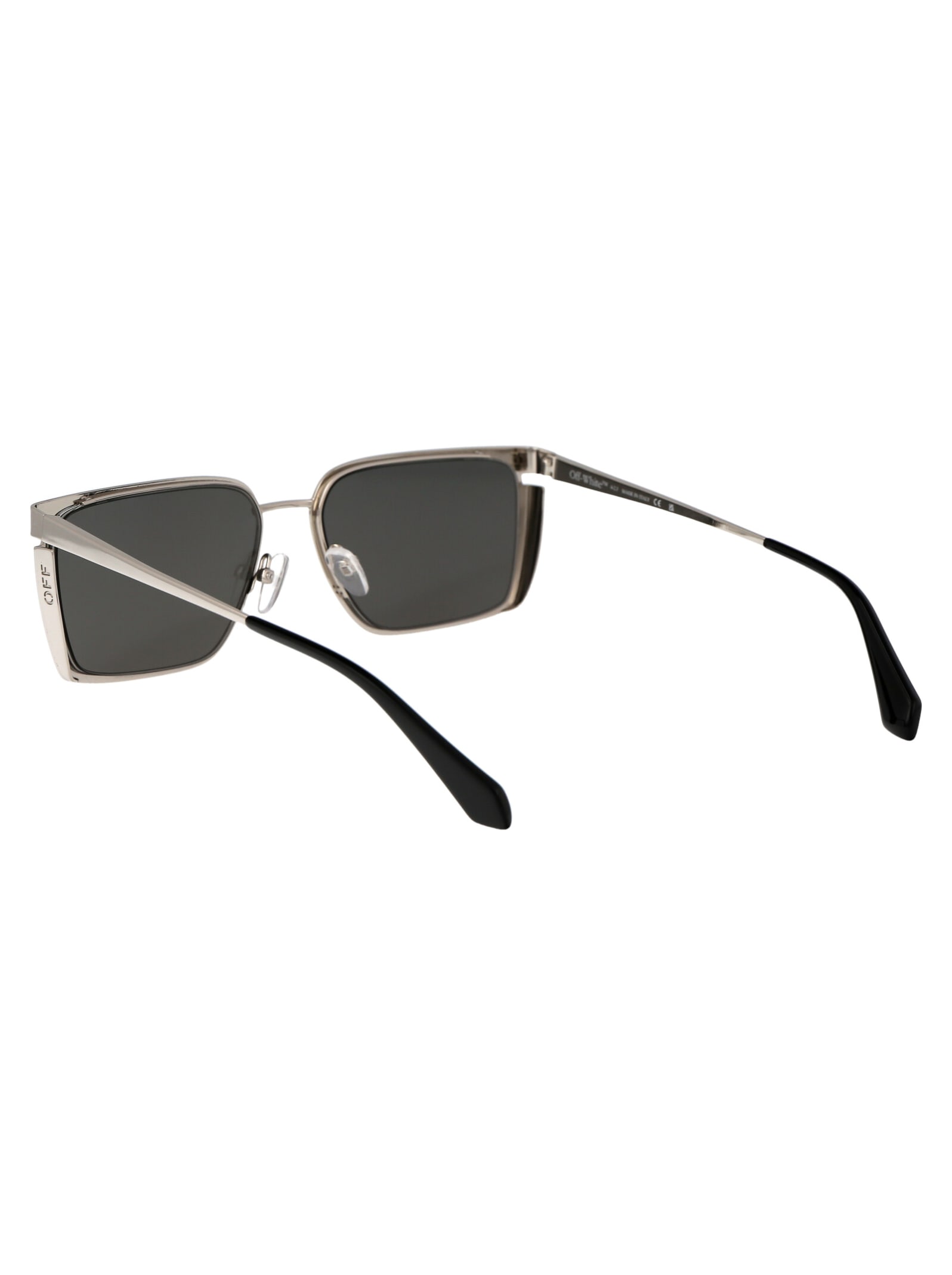 Shop Off-white Yoder Sunglasses In 7272 Silver Silver