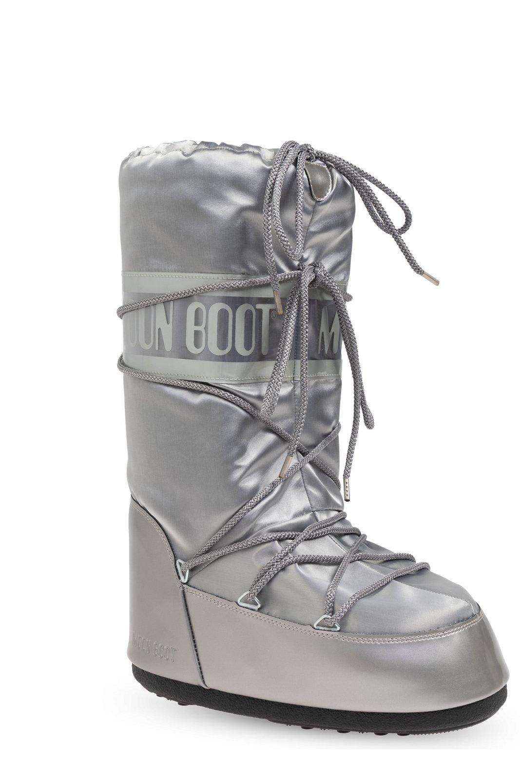 Shop Moon Boot Icon Glance Satin Lace-up Snow Boots