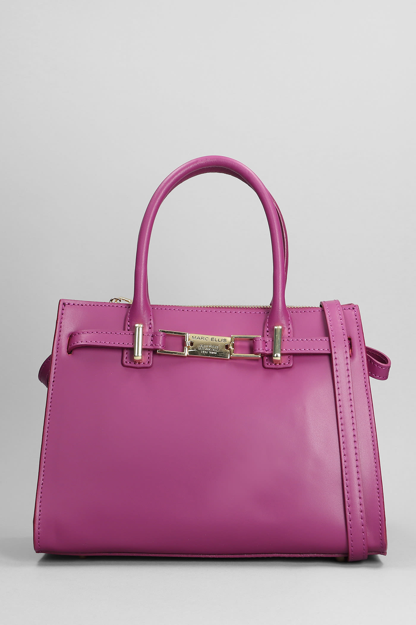 Lady M Hand Bag In Viola Faux Leather