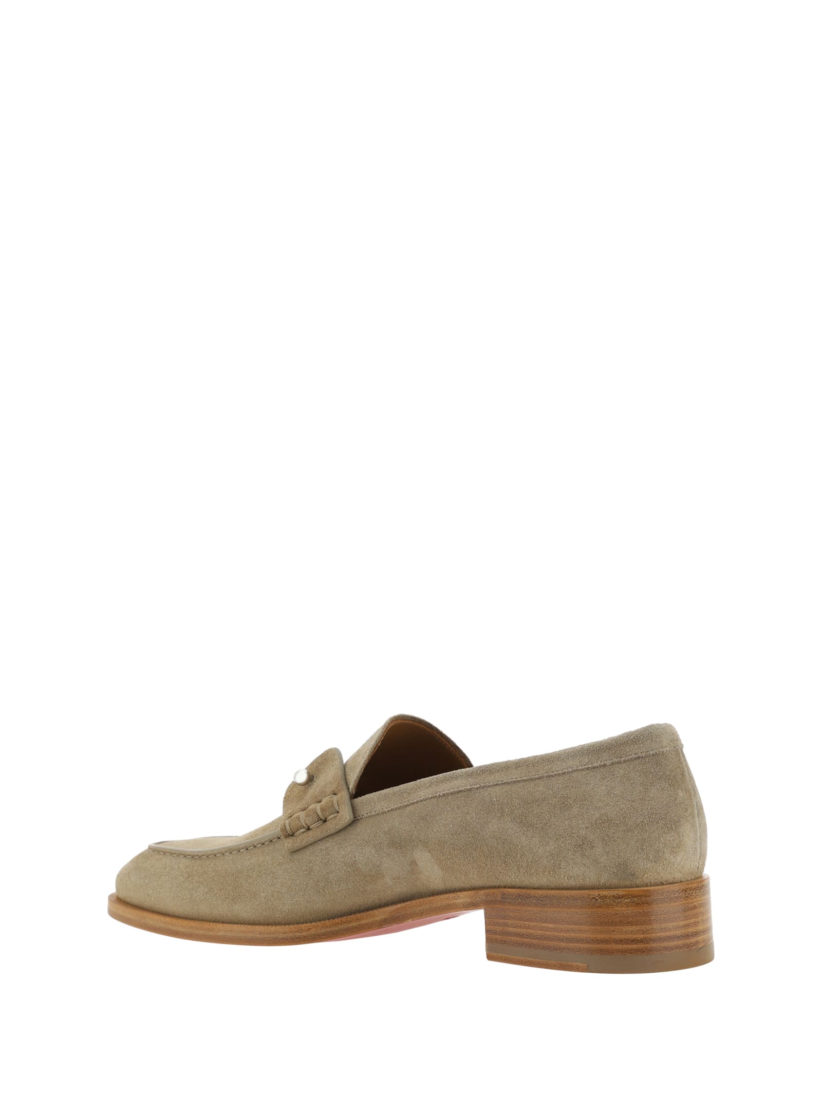 Shop Christian Louboutin Chambelimoc Loafers In Saharienne