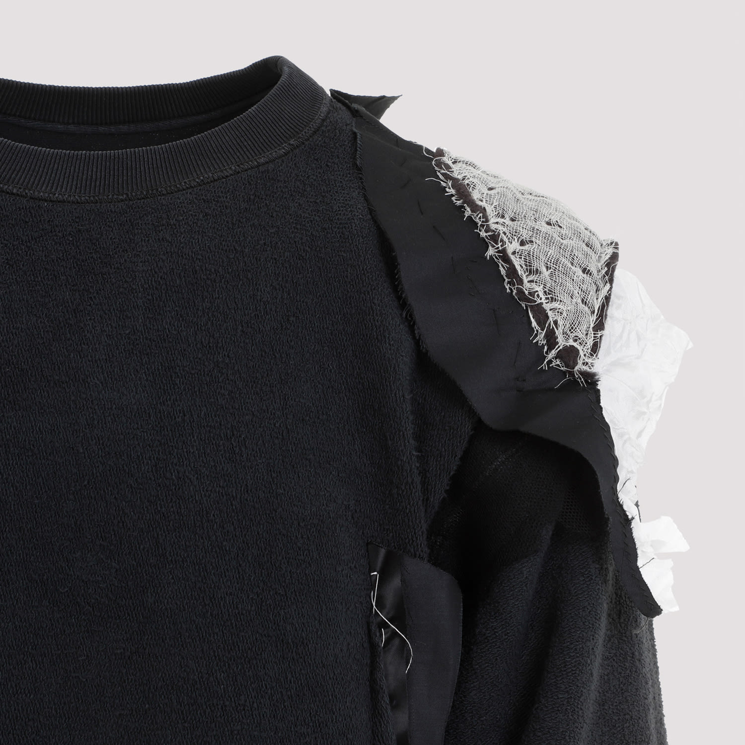 Shop Maison Margiela Sweatshirt In Charcoal