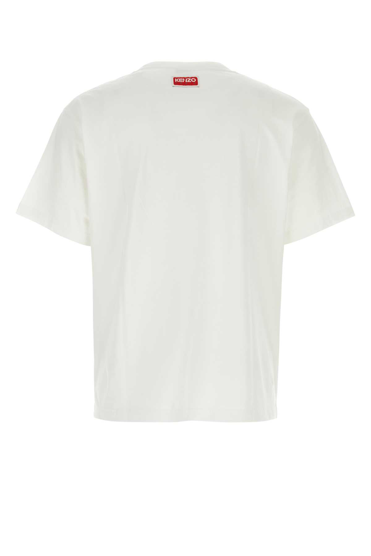 Shop Kenzo White Cotton Oversize T-shirt In Offwhite