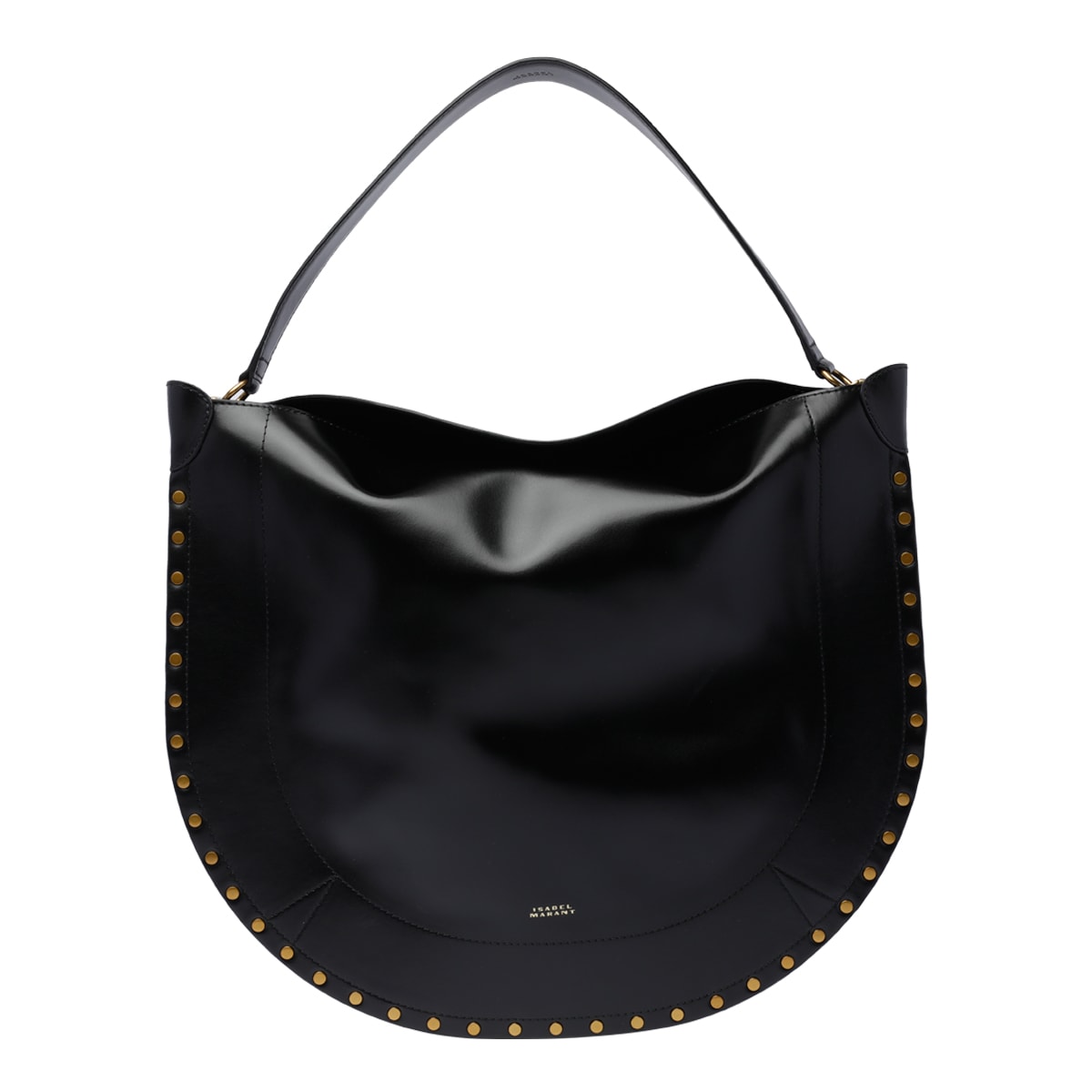 Shop Isabel Marant Oskan Soft Hobo Bag In Black