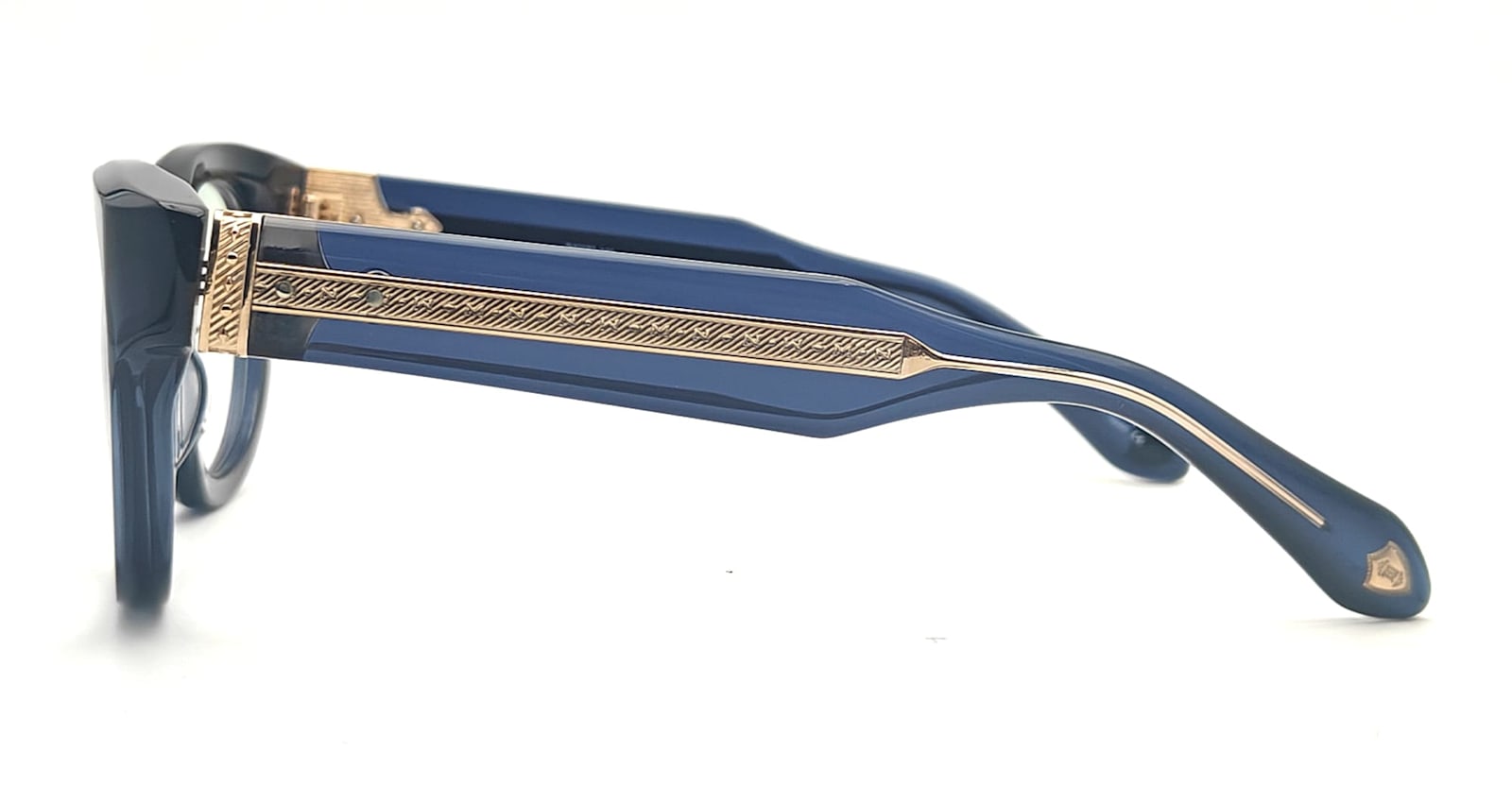 Matsuda M1038 - Dark Navy Crystal / Gold Rx Glasses In Blue Navy