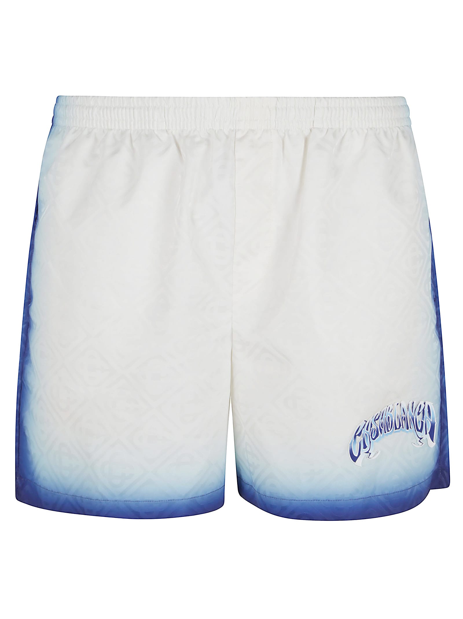 Mens Printed Jacquard Monogram Swim Shorts