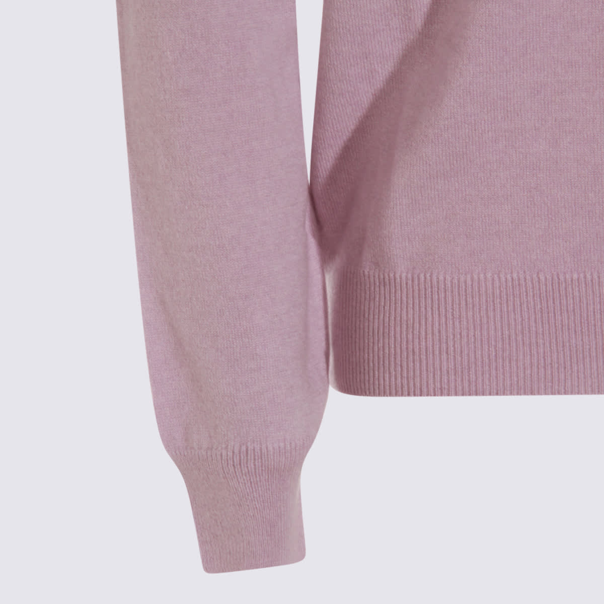Malo Soft Textured Long Sleeve Crew Neck Sweater In Purple