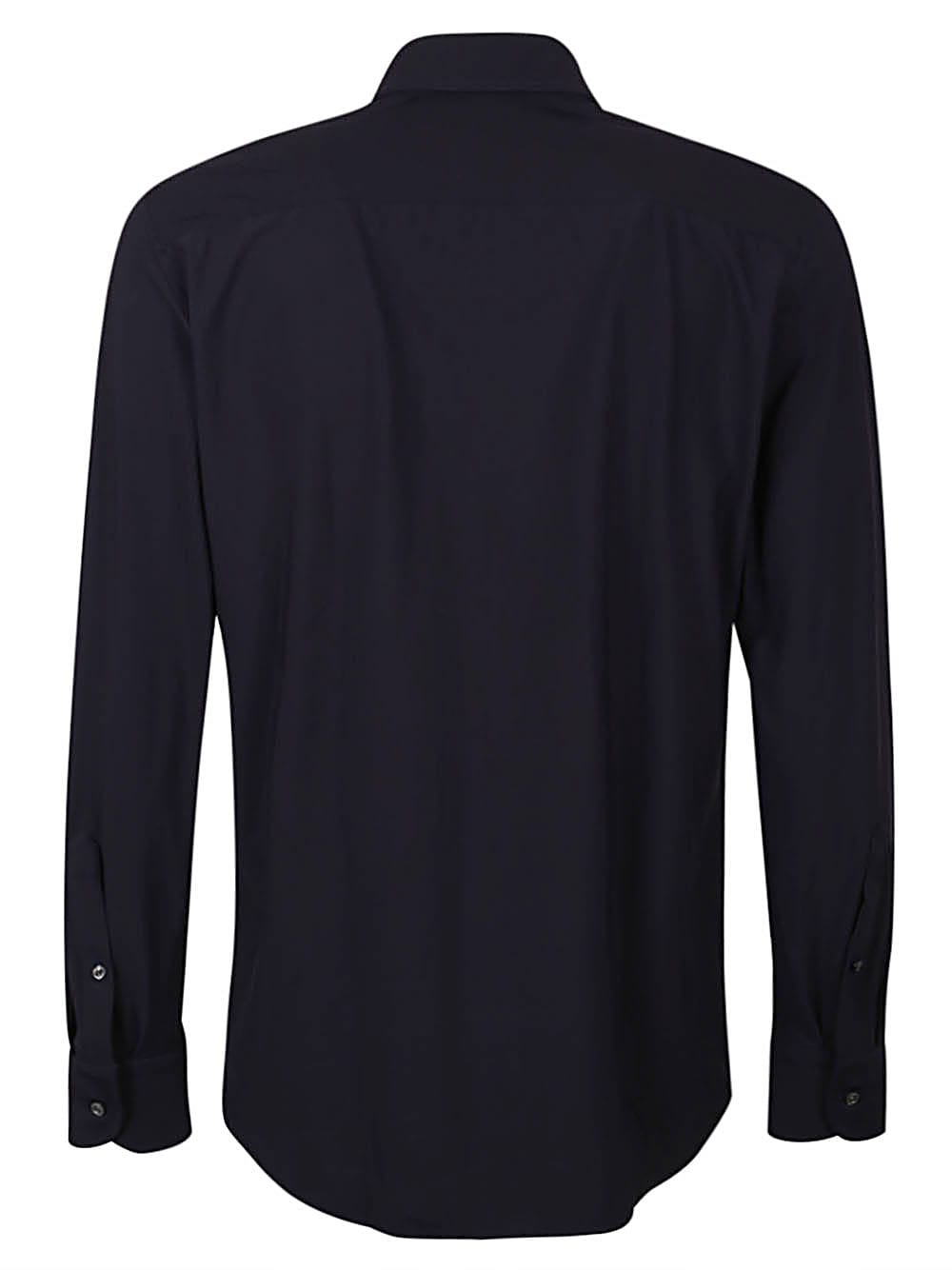 Sonrisa Long Sleeve Stretch Cotton Shirt In Black