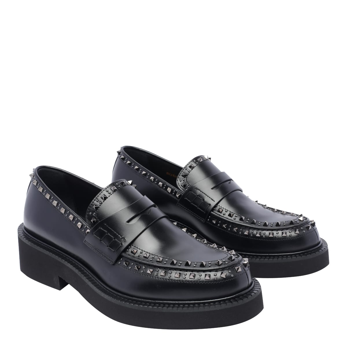 Shop Valentino Gentleglam Laofers In Black