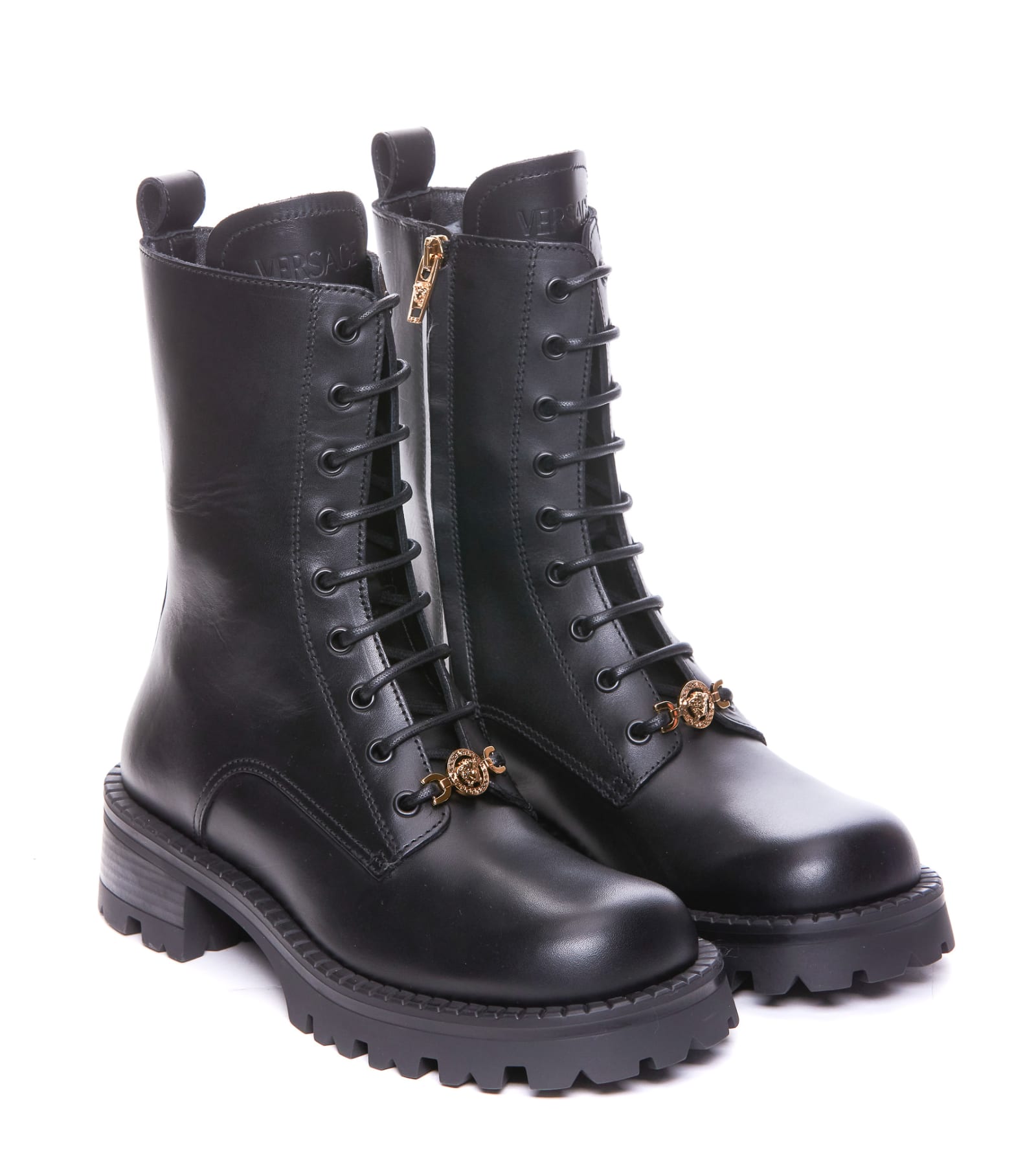 Versace Booties In Black