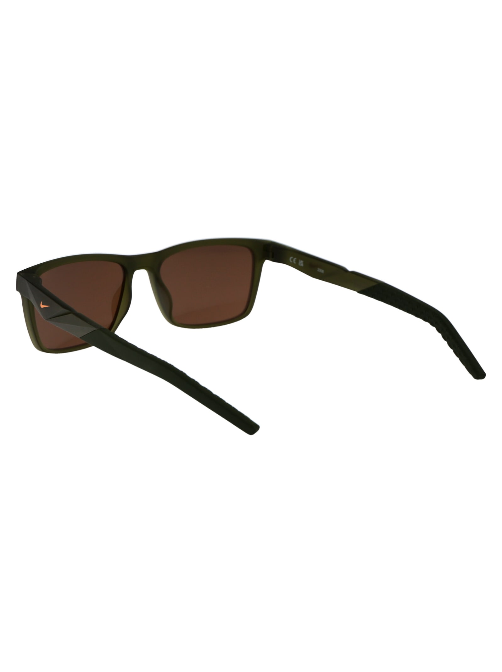 Nike Brown Matte Medium Olive Acetate Sunglasses In Brown