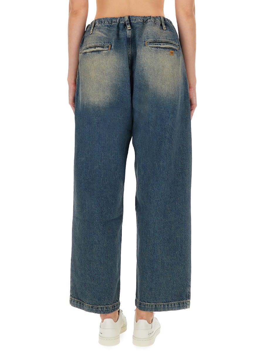 Moschino Jeans Cotton Denim Pants In Blue