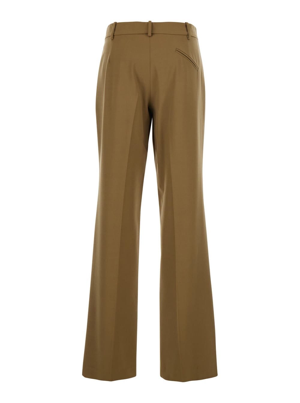 Federica Tosi Pleated-front Tailored Trousers In Sand