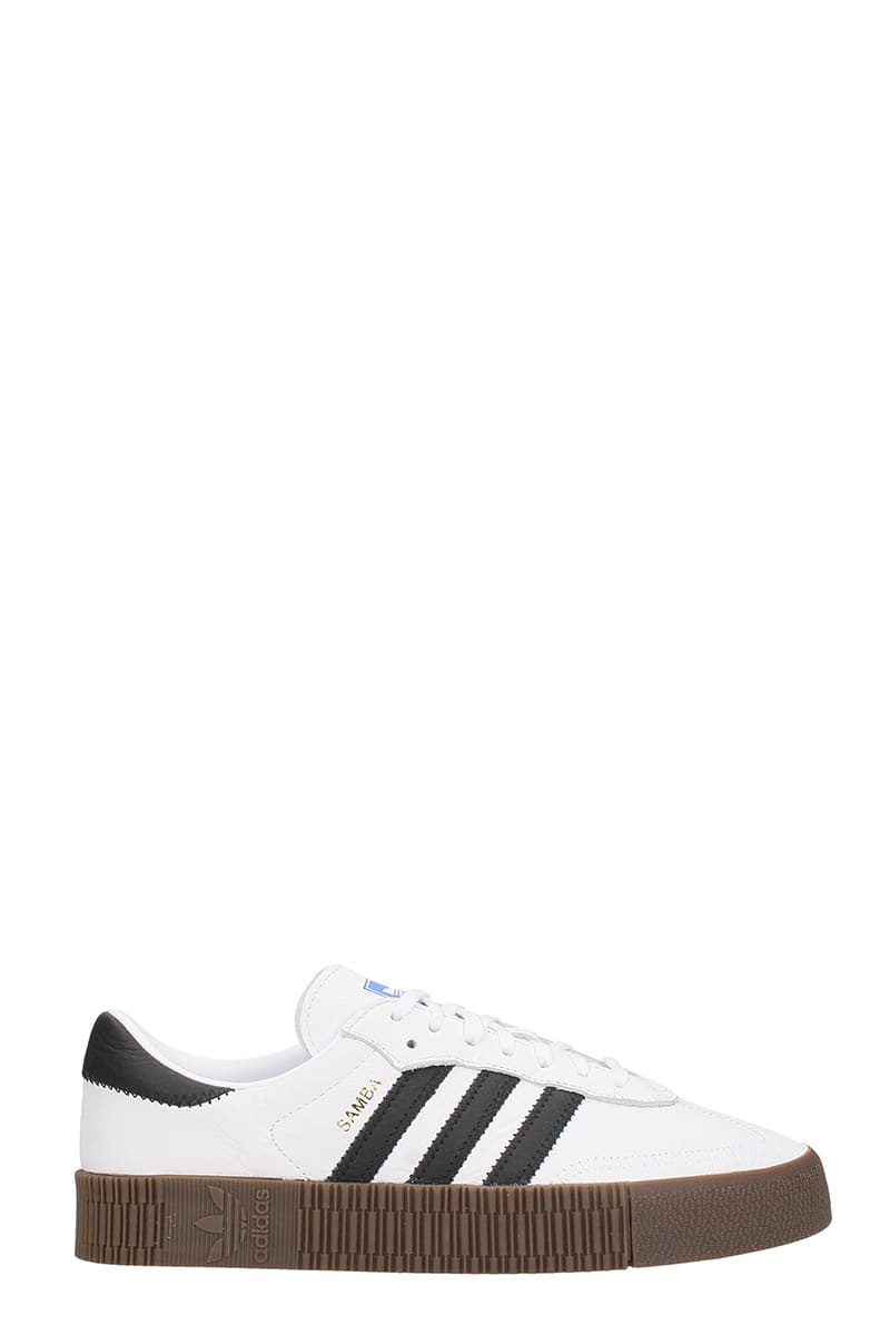 adidas samba white leather