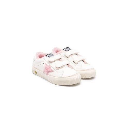 Shop Golden Goose Sneakers With Application In White