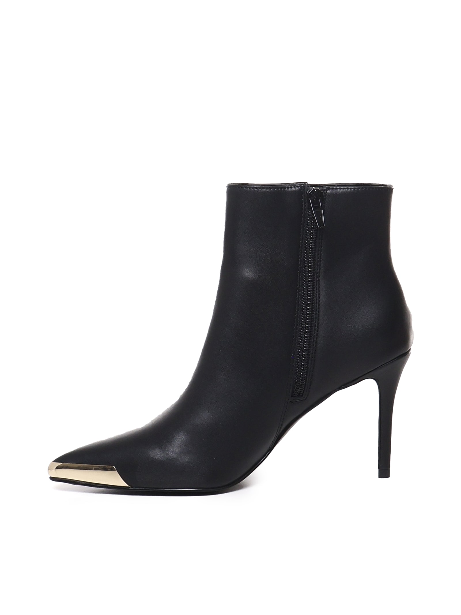 Shop Versace Jeans Couture Ankle Boot With Buckle On The Ankle In Black