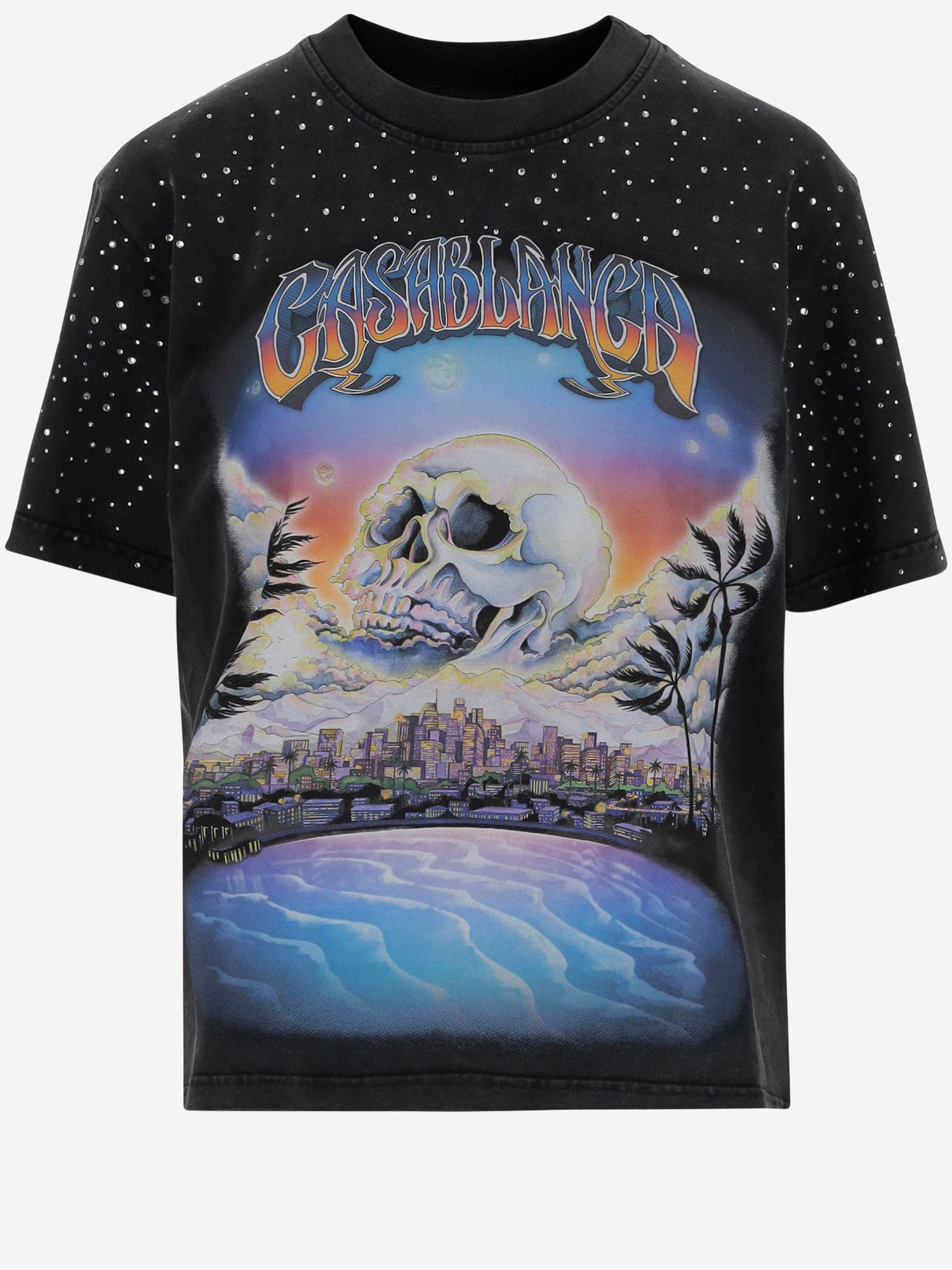 Casablanca La Premonition Hotfix Printed T-shirt La Premonition