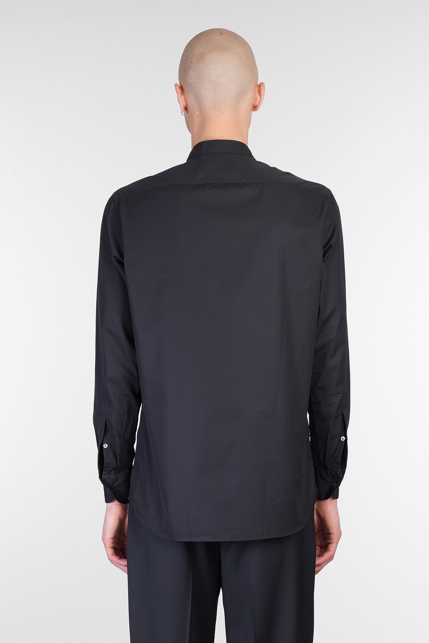 Lardini Shirt In Black Cotton