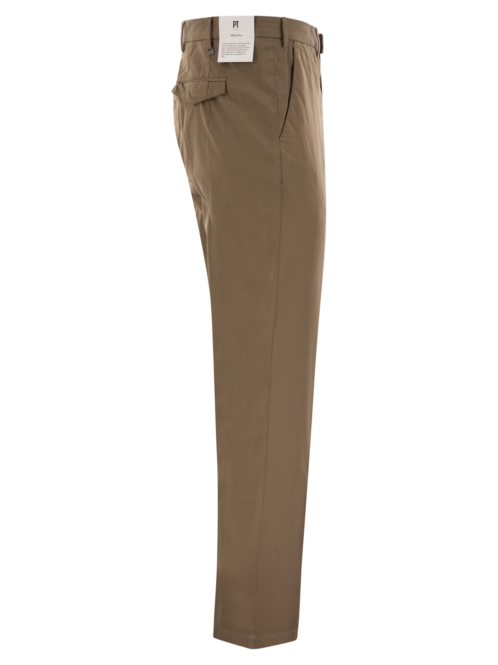 Pt Torino Master - Cotton Trousers In Brown