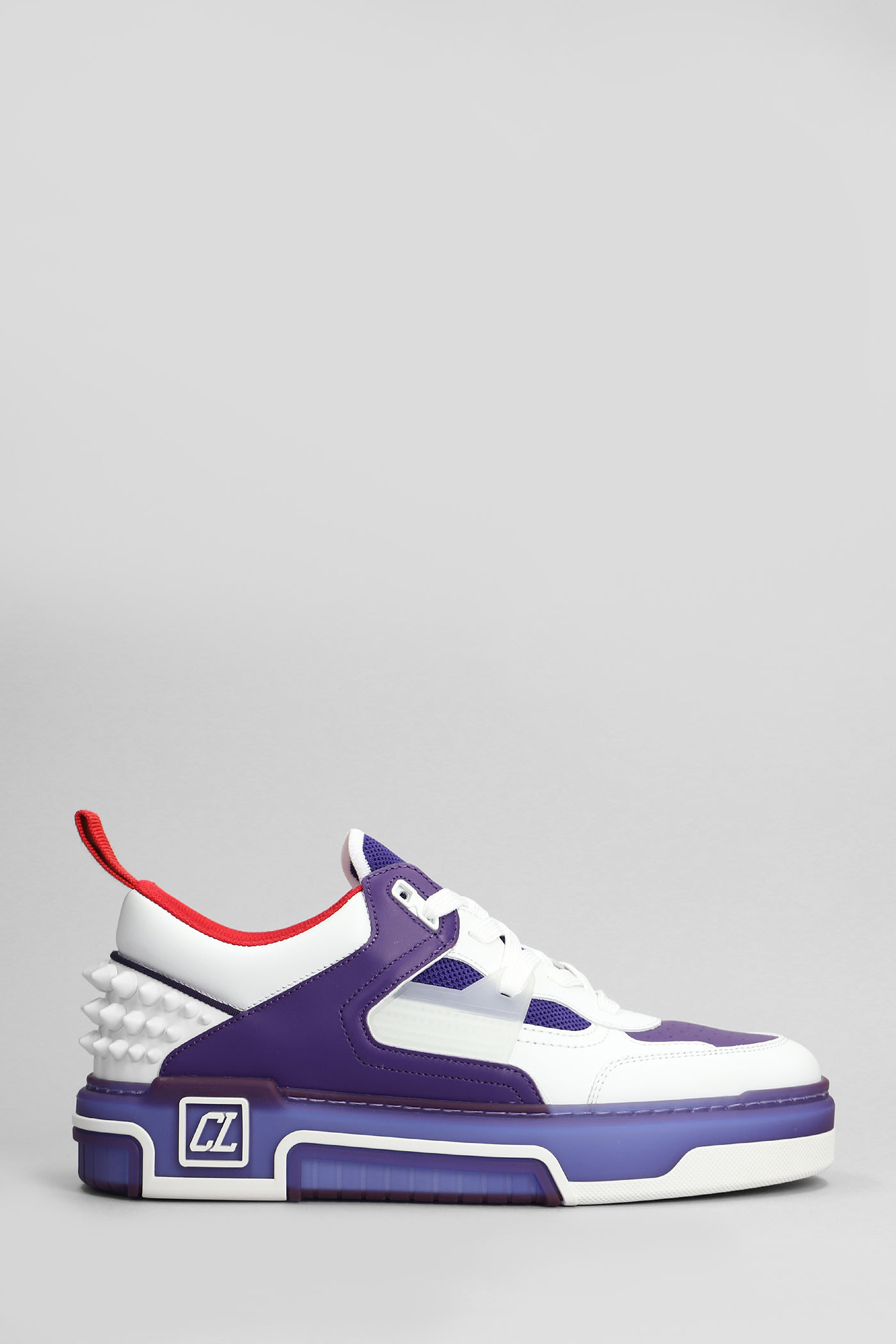 Shop Christian Louboutin Astroloubi Sneakers In White Leather And Fabric