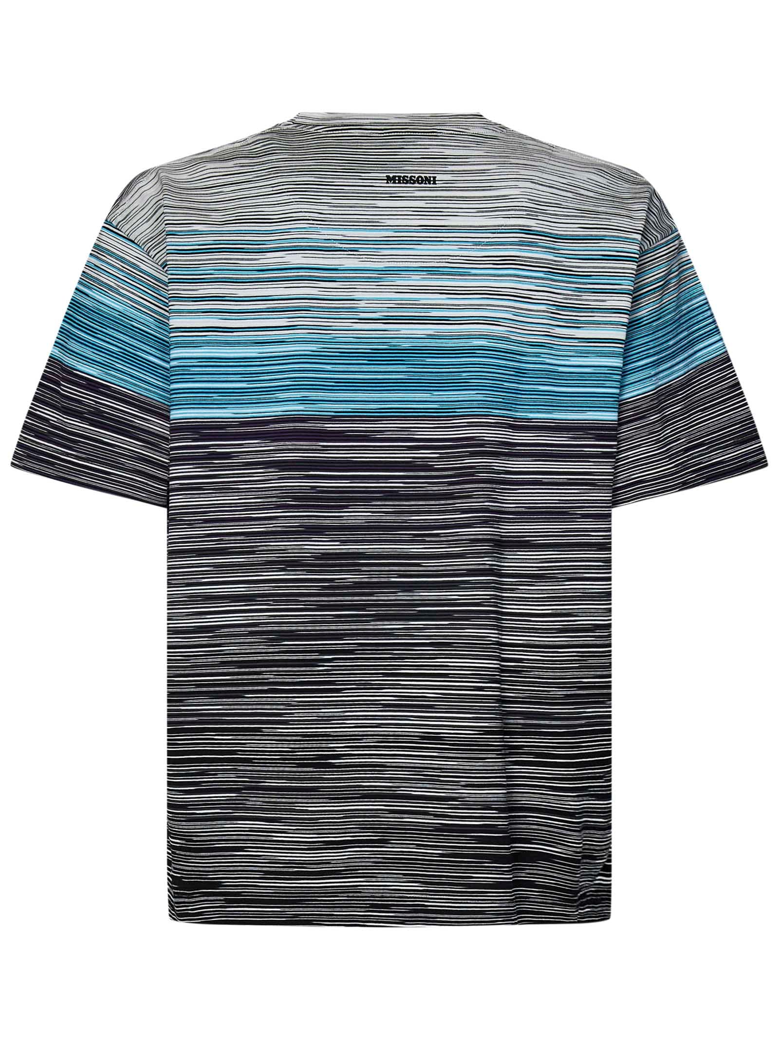 Shop Missoni T-shirt In Blue