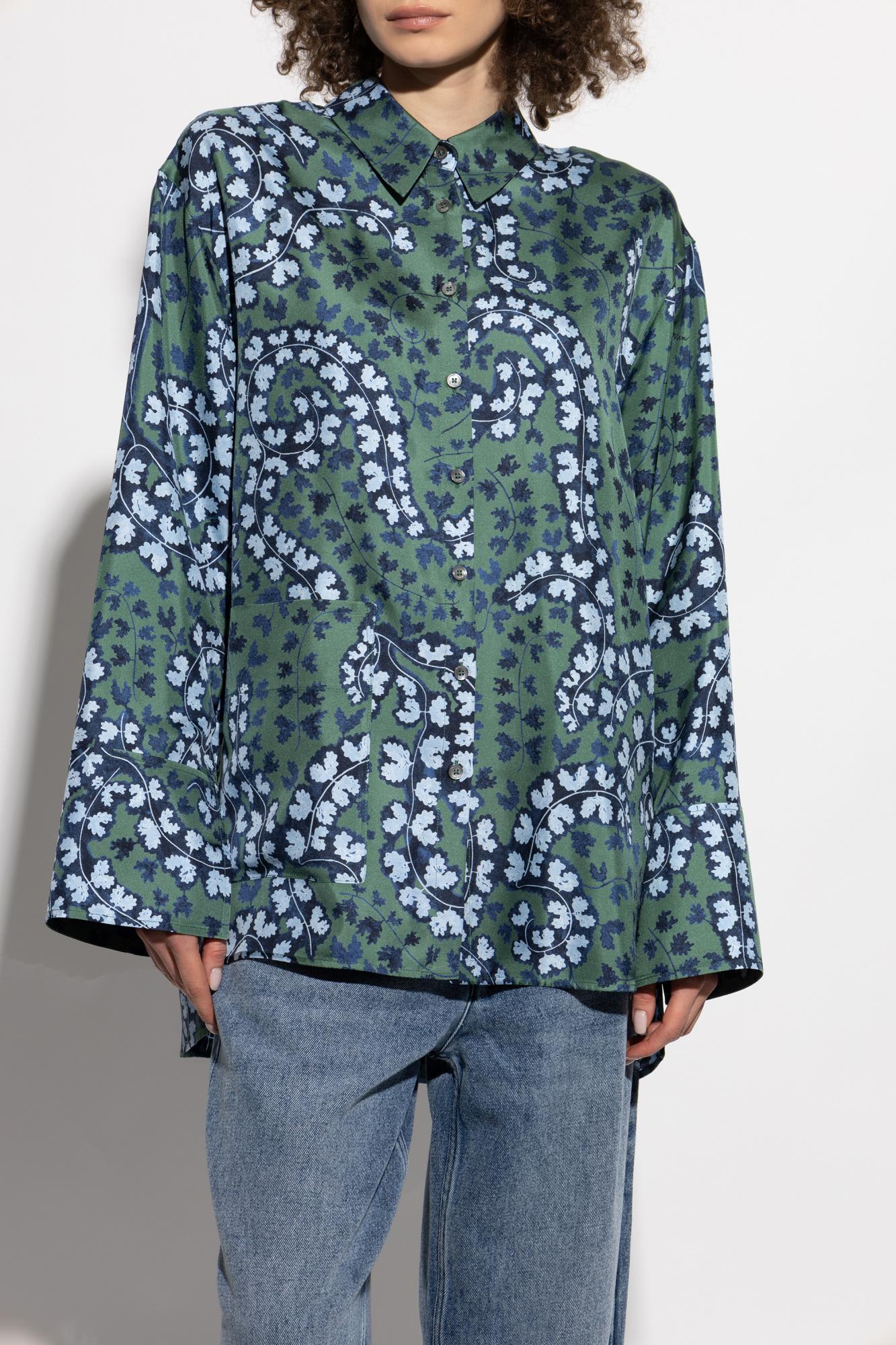 Lanvin Silk Shirt In Meleze