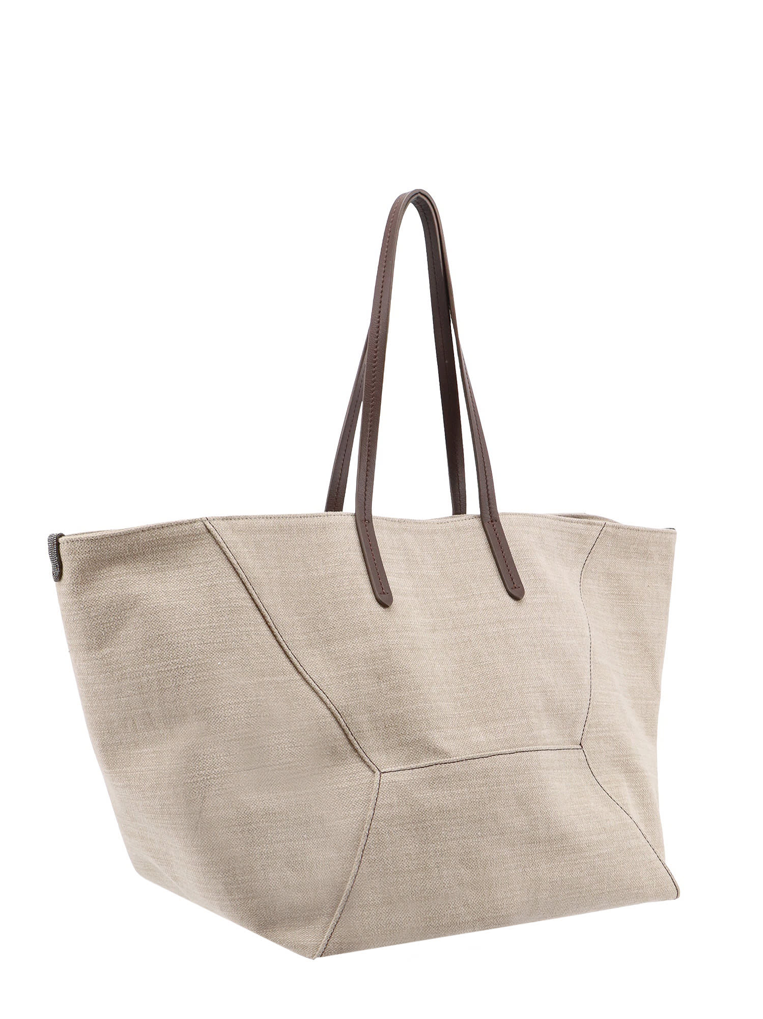 Shop Brunello Cucinelli Shoulder Bag In Neutrals
