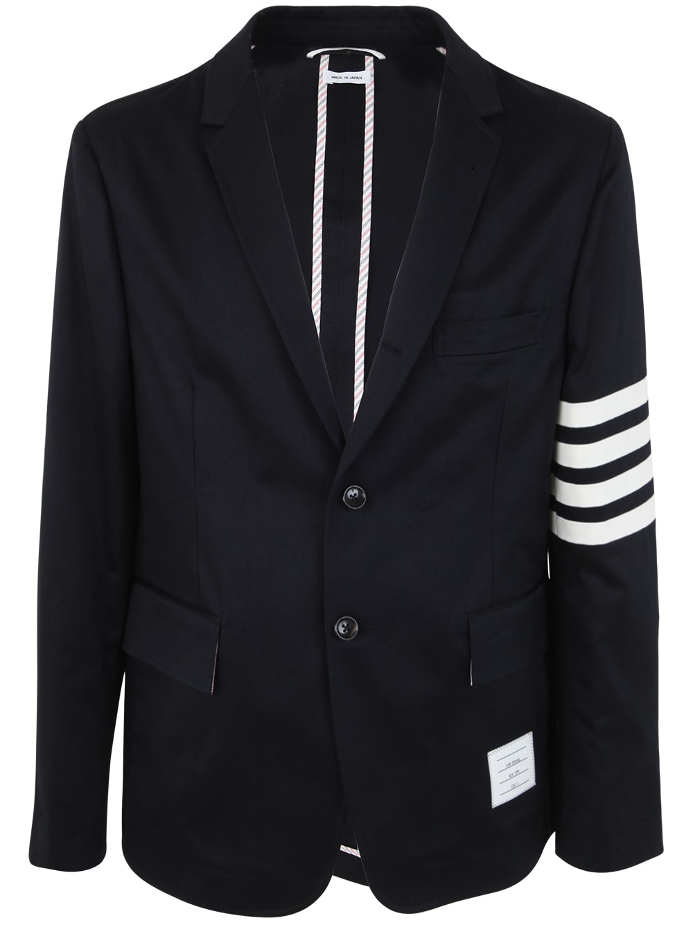 THOM BROWNE UNCONSTRUCTED CLASSIC SPORT COAT - FIT 1 - WITH 4BAR IN COTTON TWILL