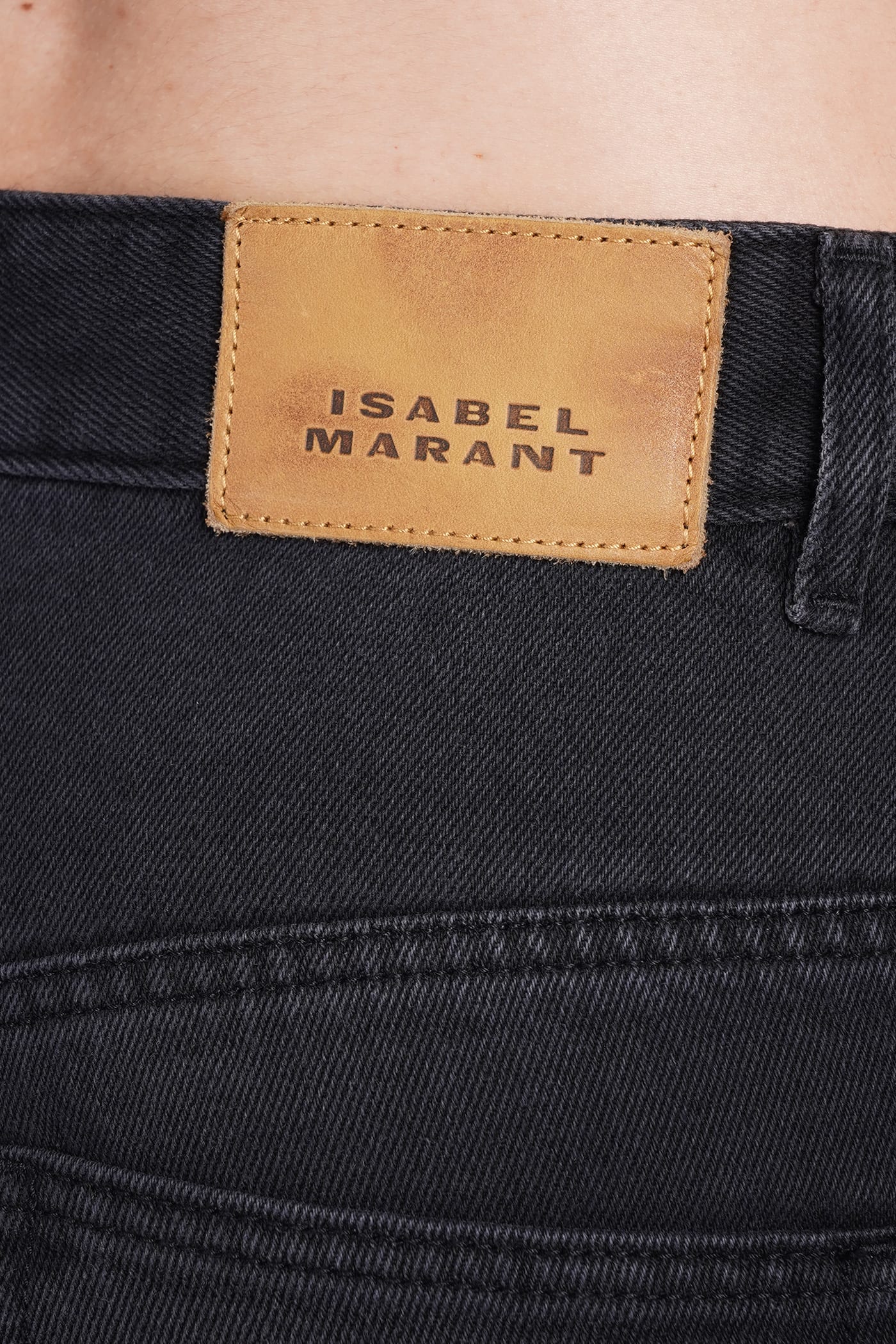 Shop Isabel Marant Belvira Jeans In Black Cotton