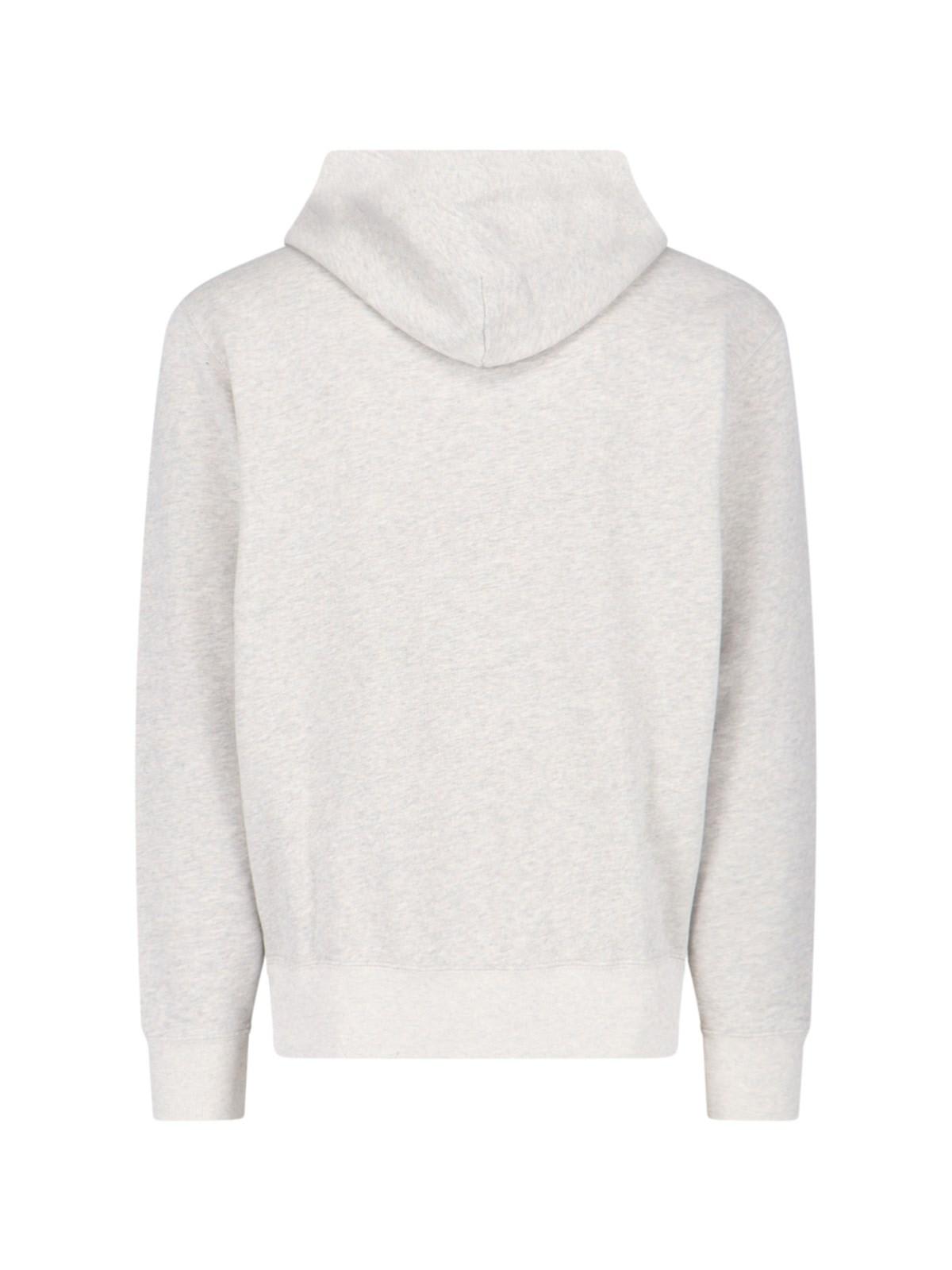 Shop Ralph Lauren Logo Hoodie In Lt Sport Heather