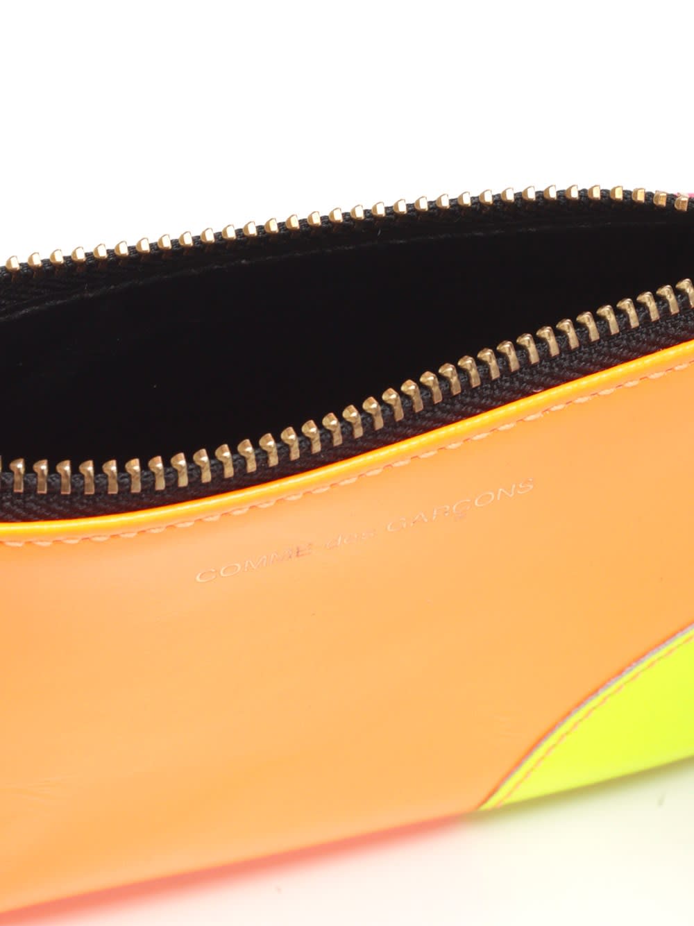 COMME DES GARÇONS TWO-TONE LEATHER COIN PURSE 